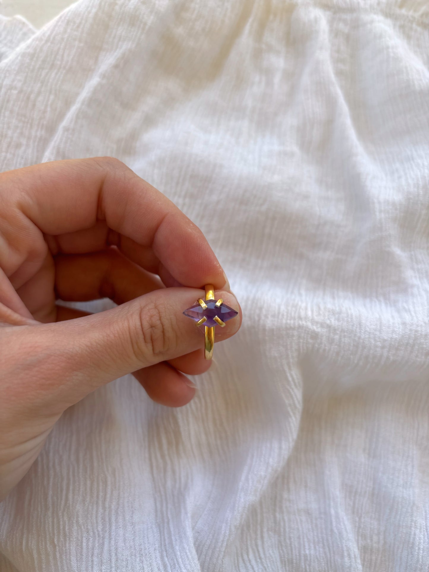 Amethyst Marquise Ring