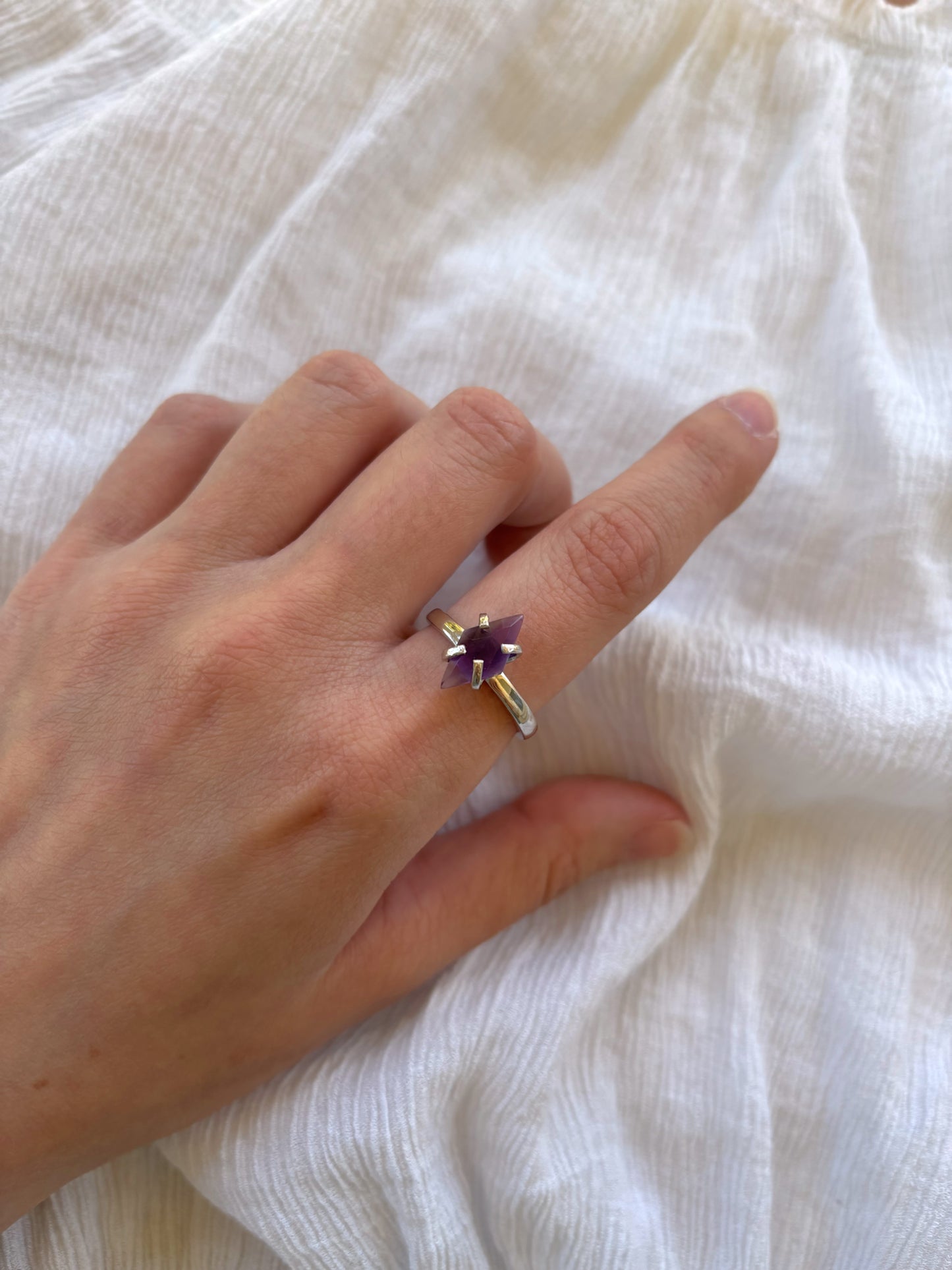 Amethyst Marquise Ring