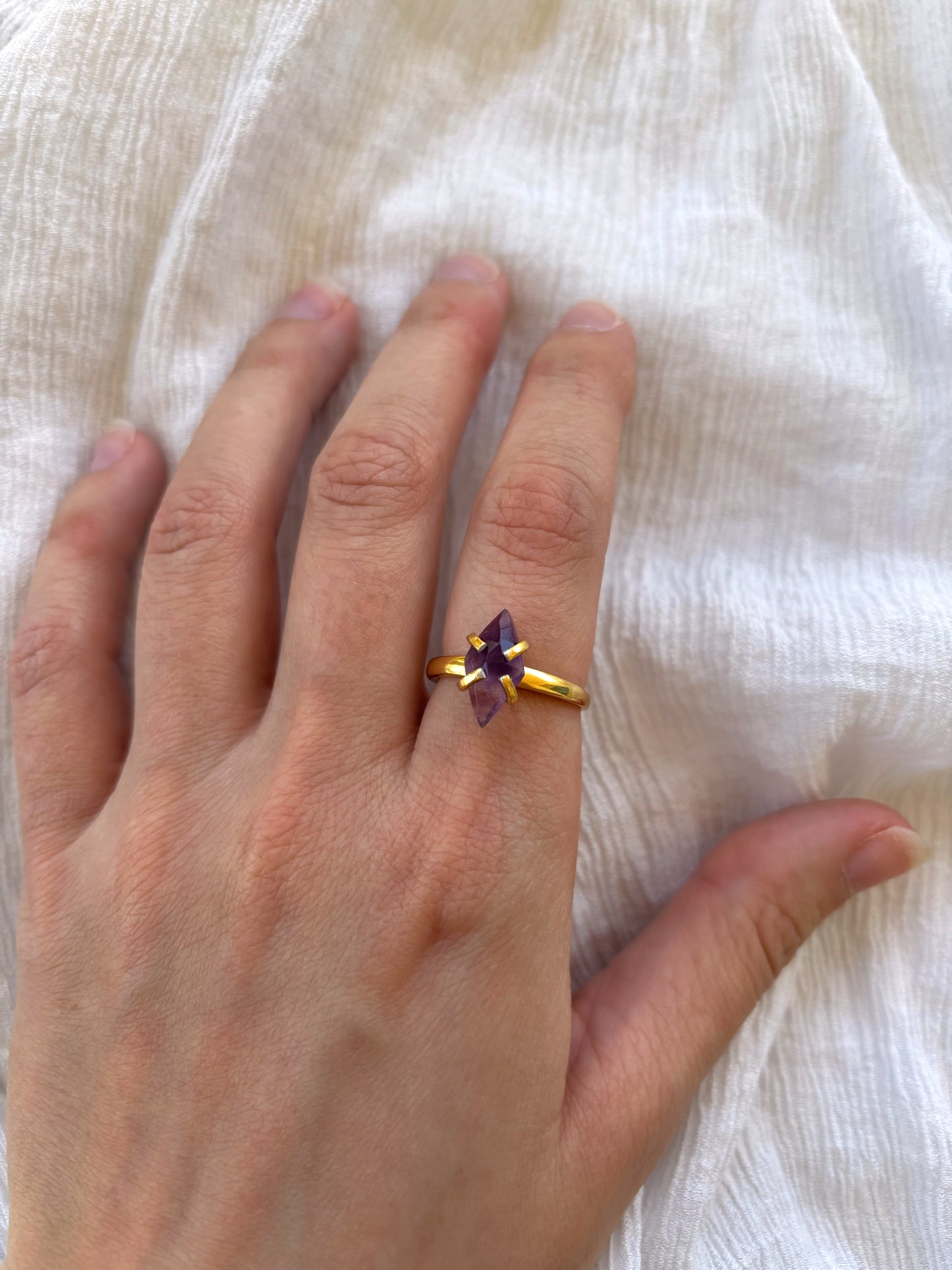 Amethyst Marquise Ring