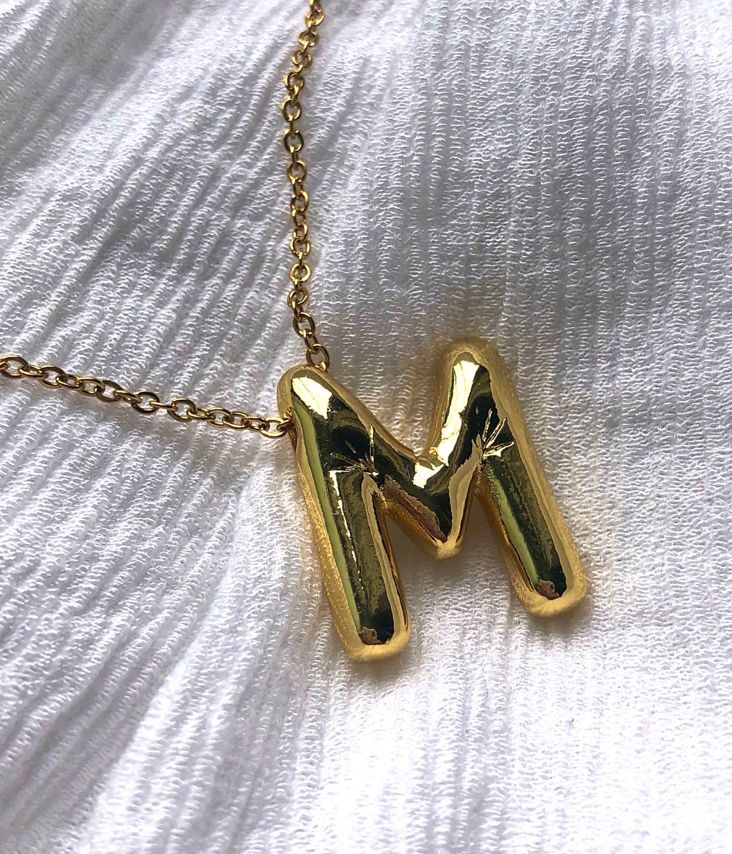Bubble Initial Necklace