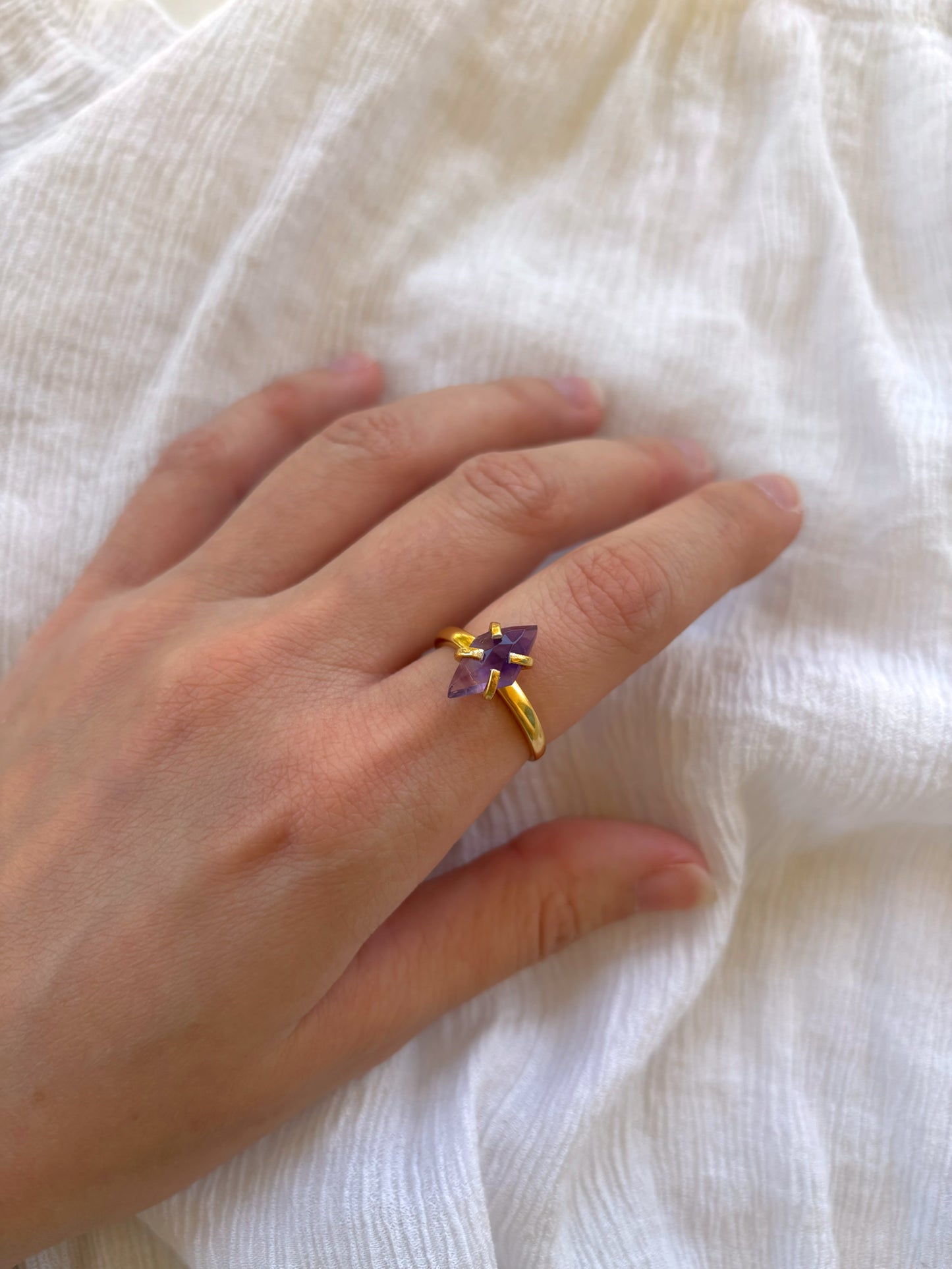 Amethyst Marquise Ring