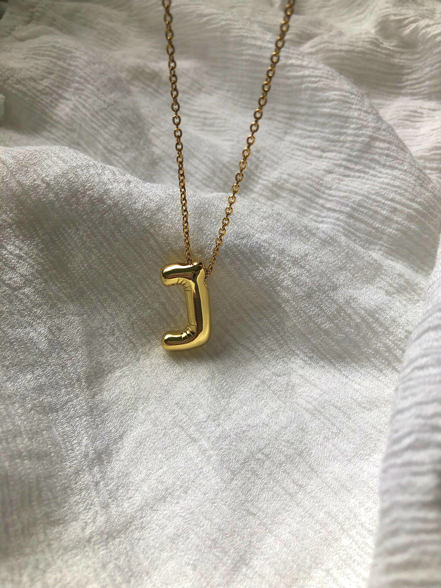 Bubble Initial Necklace