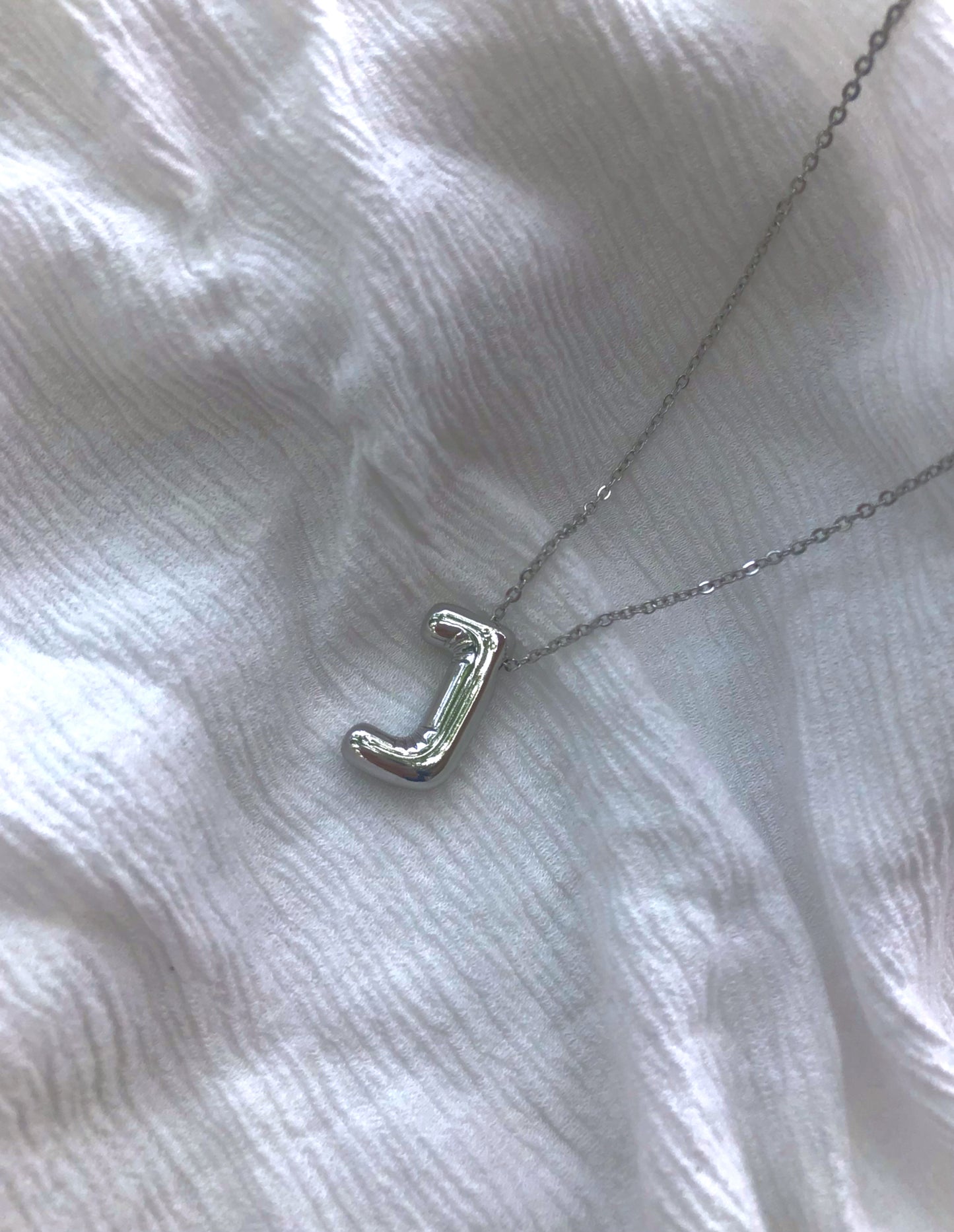 Bubble Initial Necklace