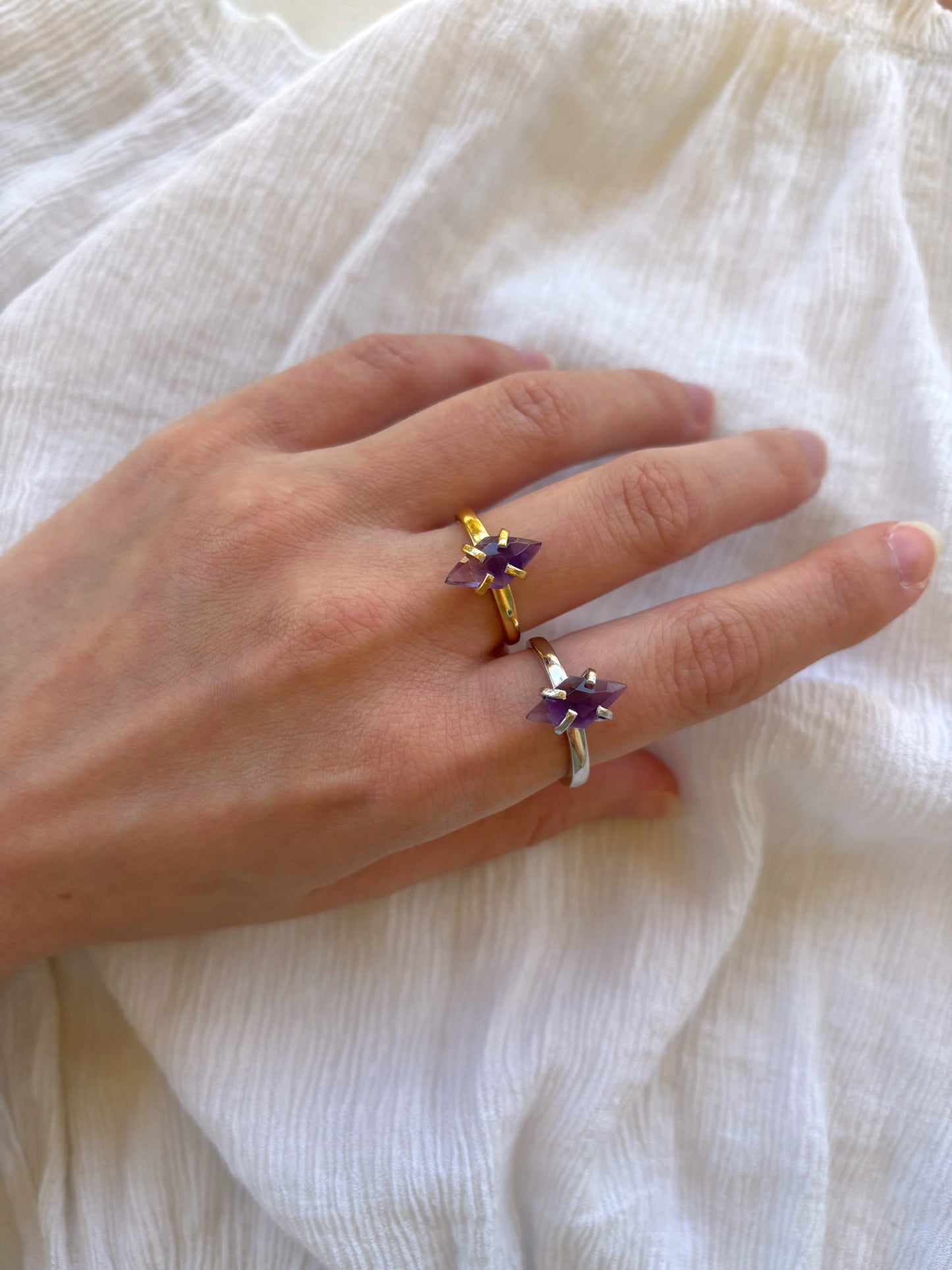 Amethyst Marquise Ring