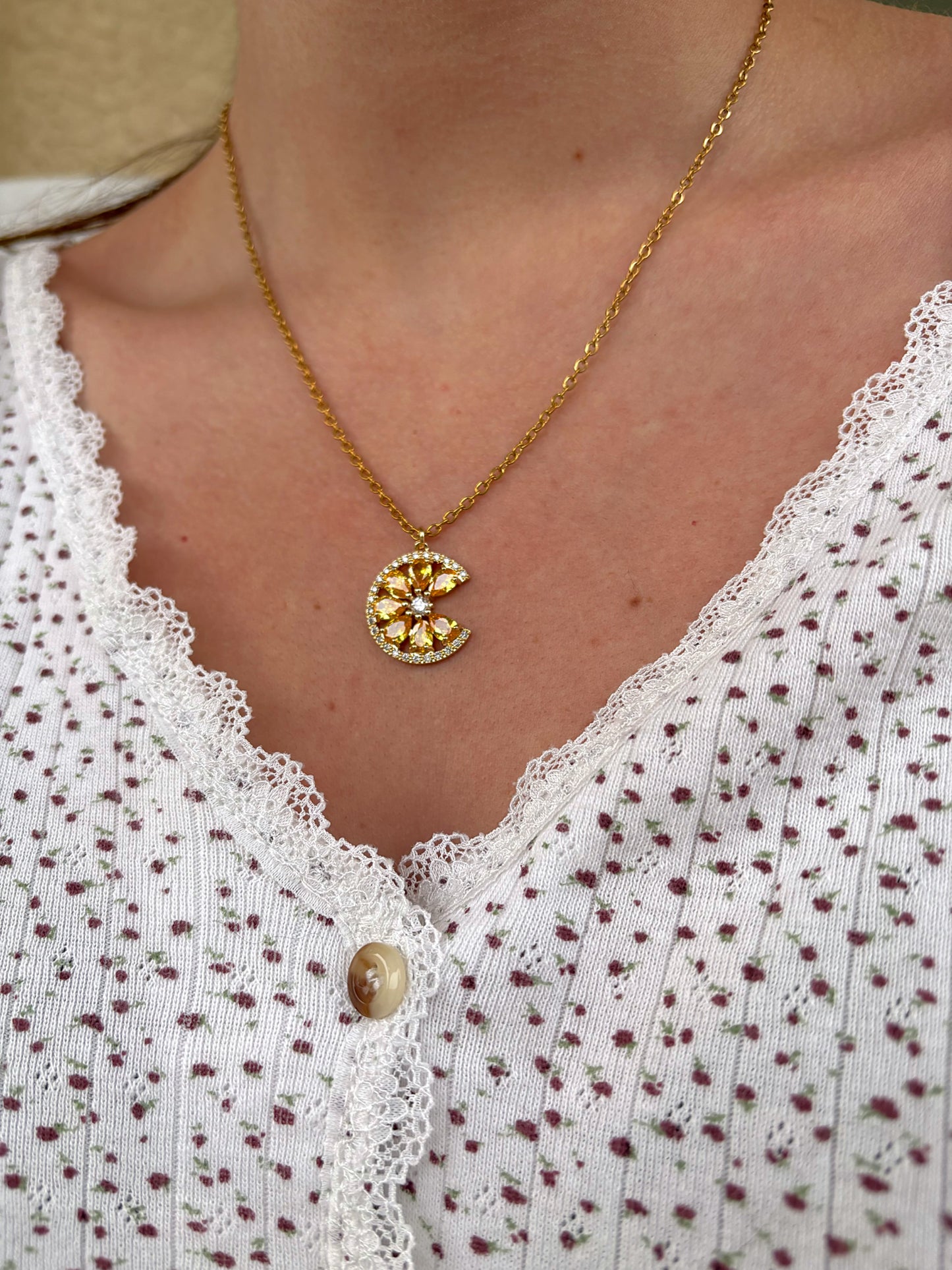 Orange Juice Necklace