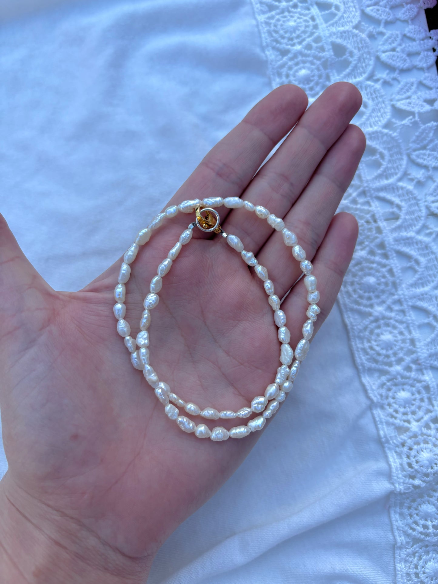 Rice Pearl Necklace