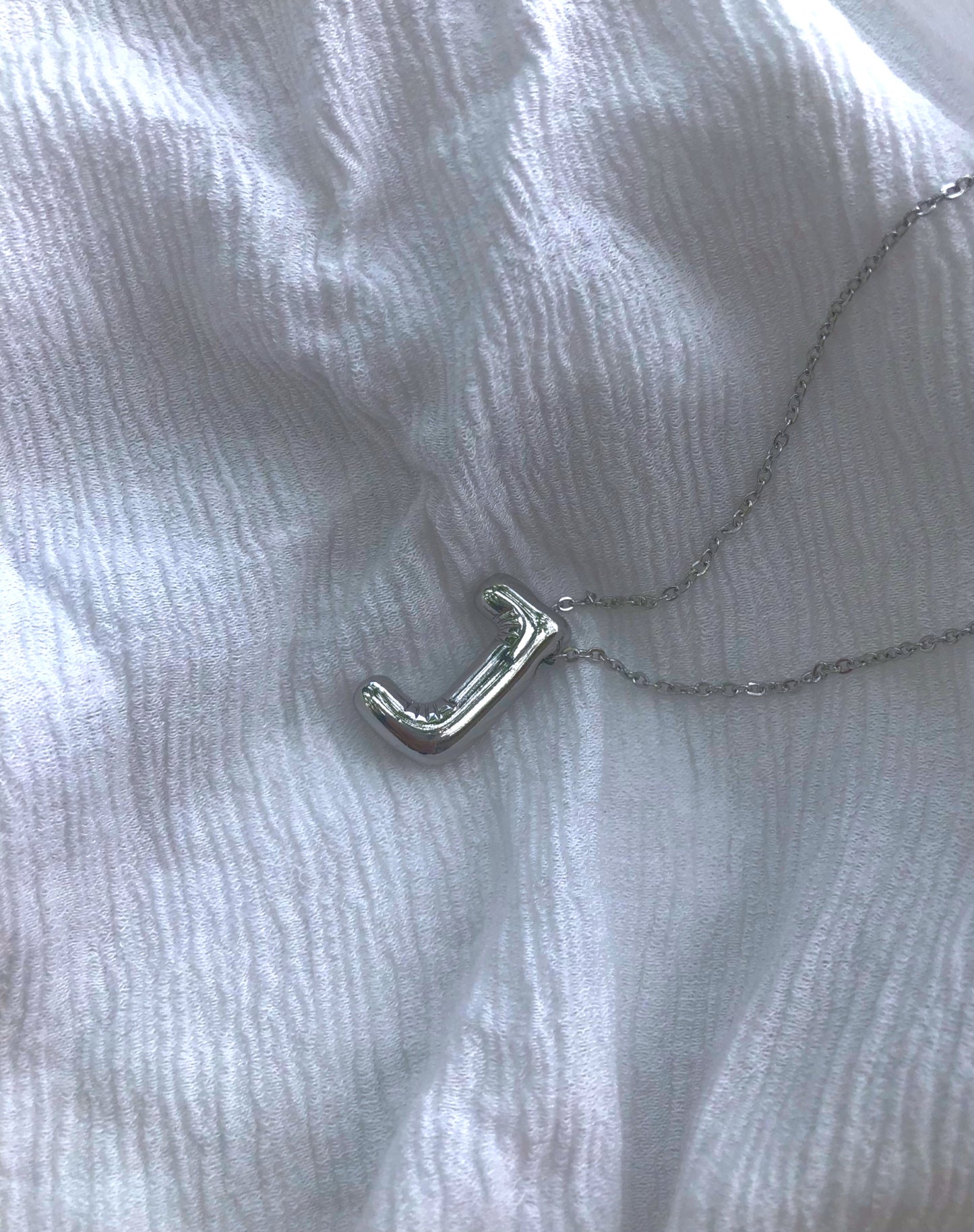 Bubble Initial Necklace