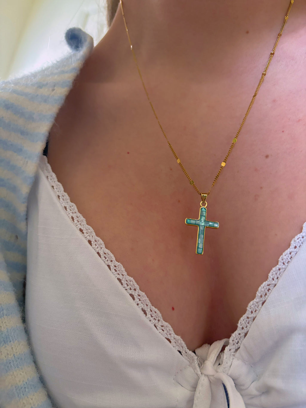 PRE ORDER Marcelina Cross Necklace