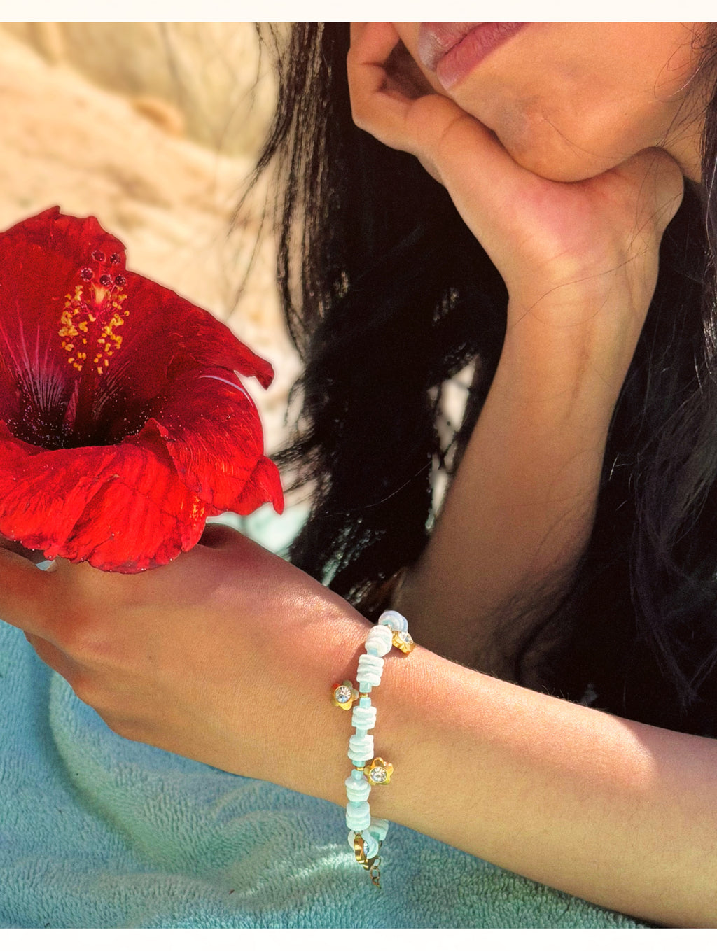 Seafoam Blossom Bracelet