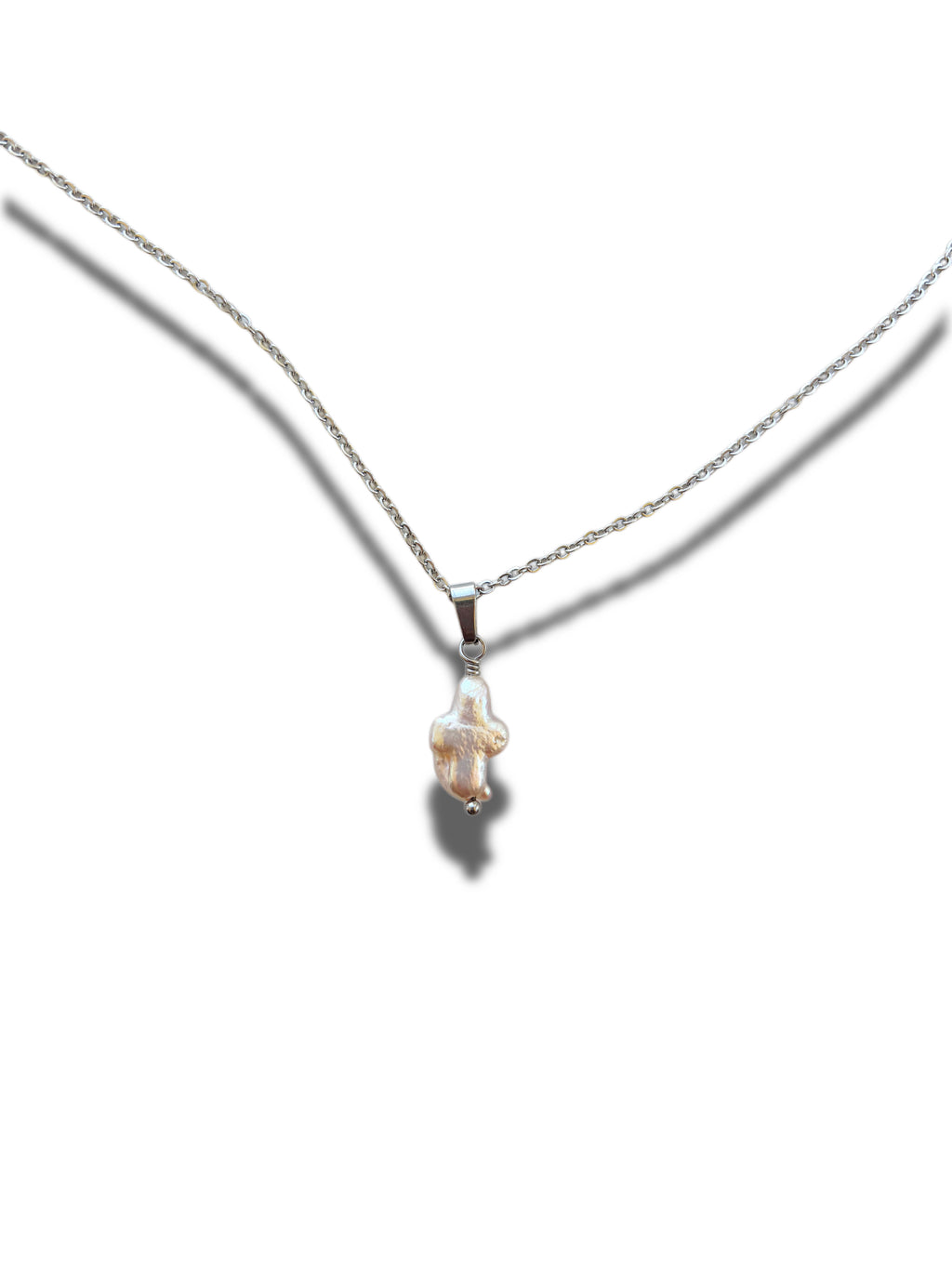 Pearl Cross Necklace