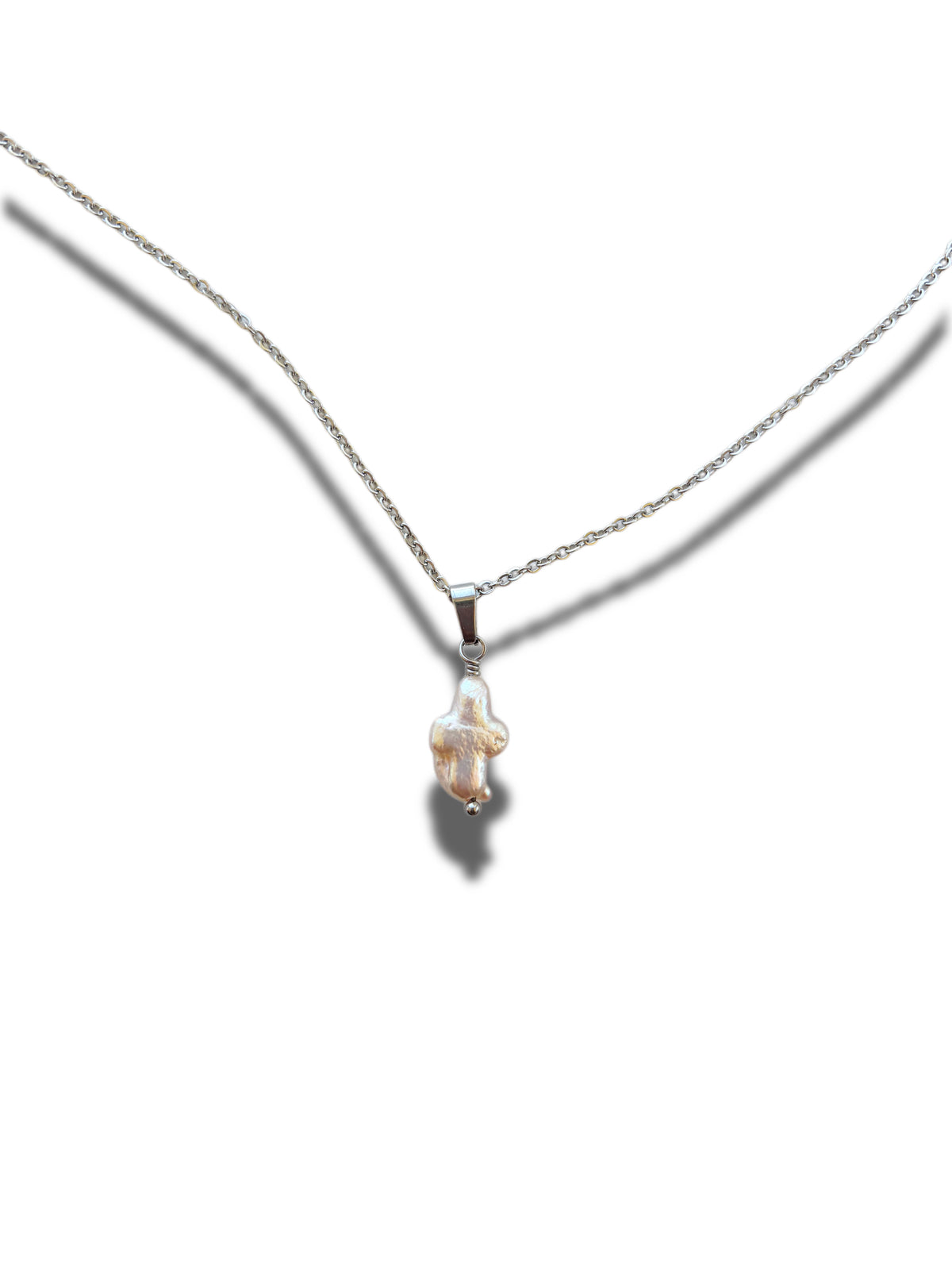 Pearl Cross Necklace