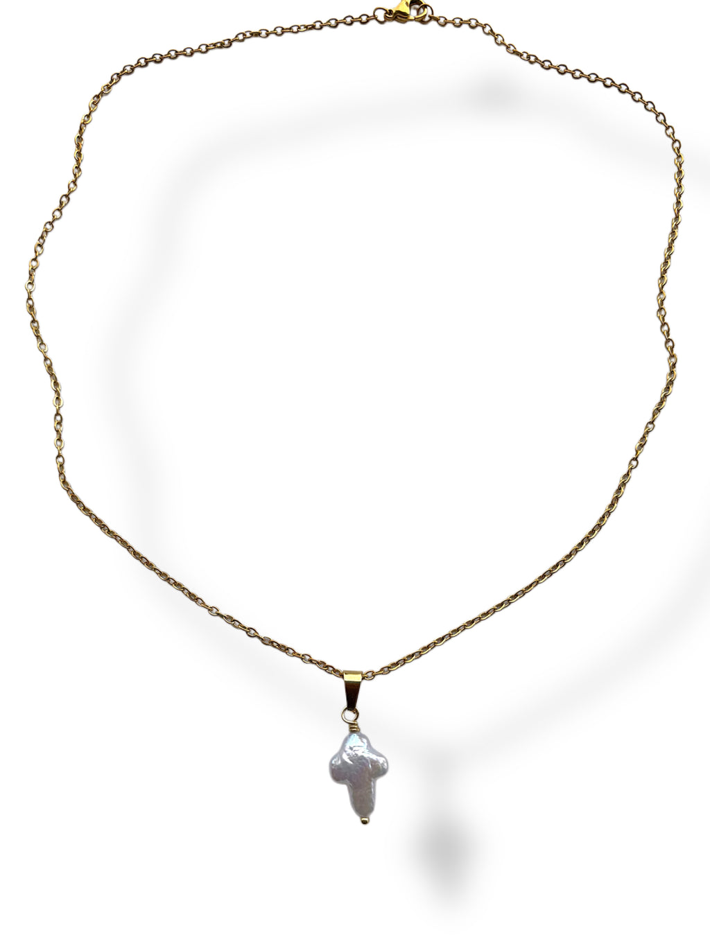 Pearl Cross Necklace