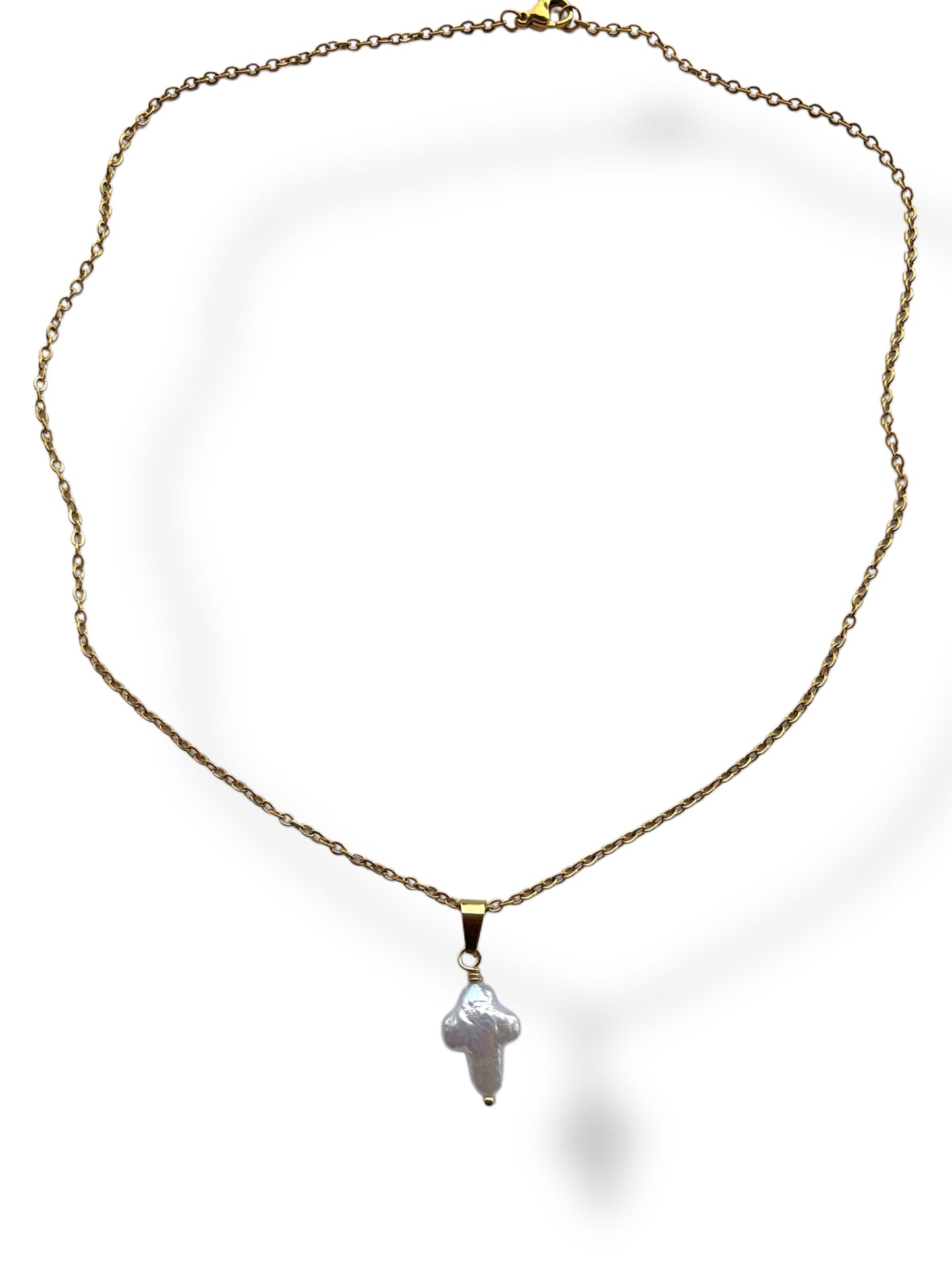 Pearl Cross Necklace