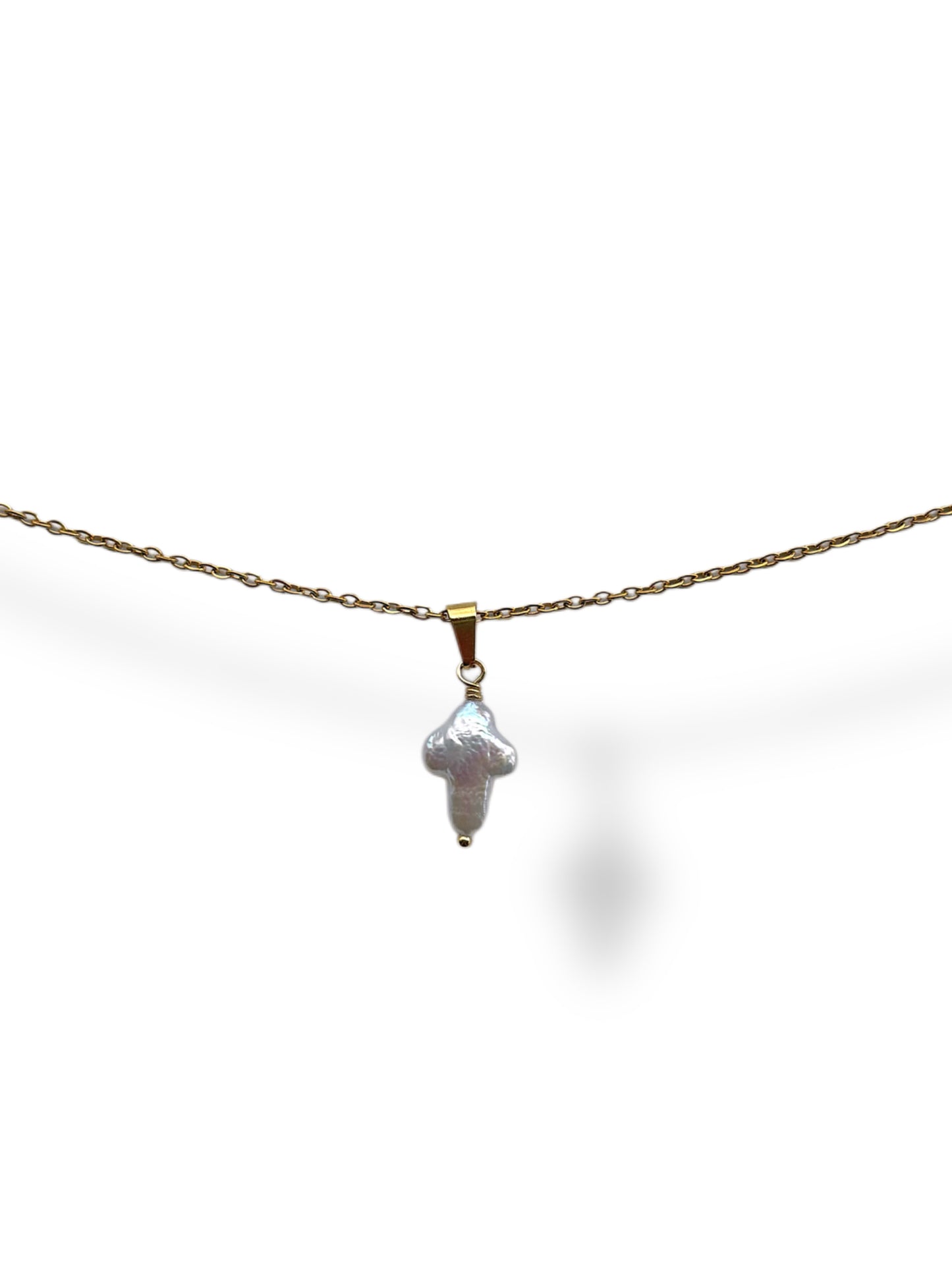 Pearl Cross Necklace