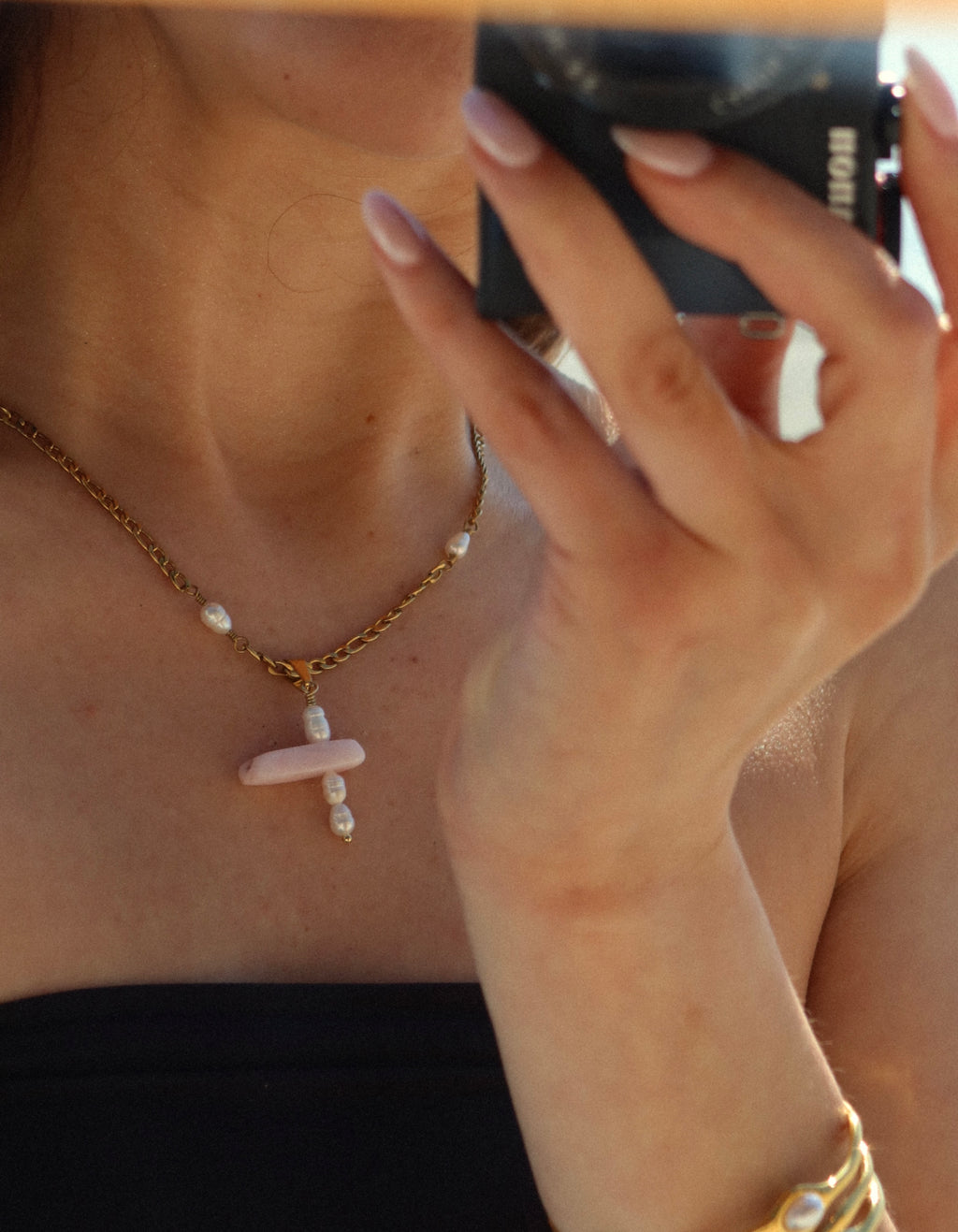 Sugared Citrus Cross Necklace