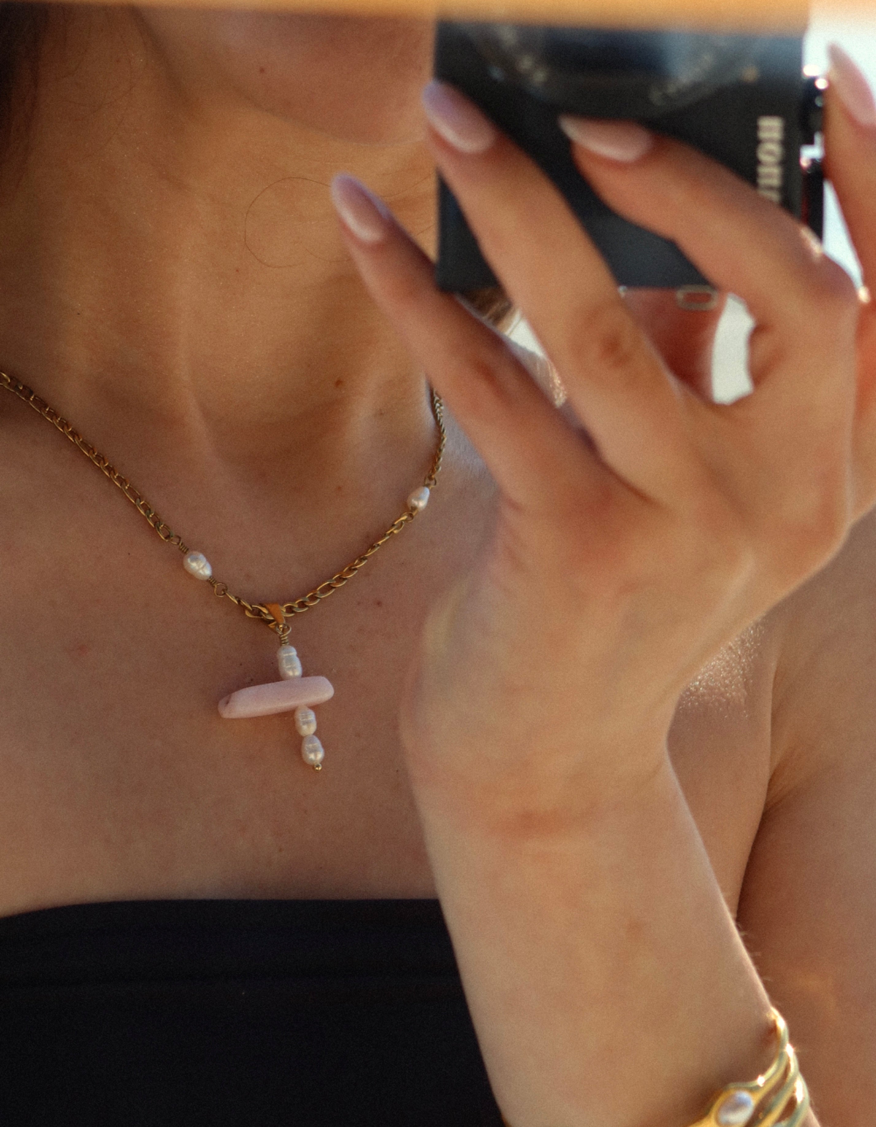 Sugared Citrus Cross Necklace
