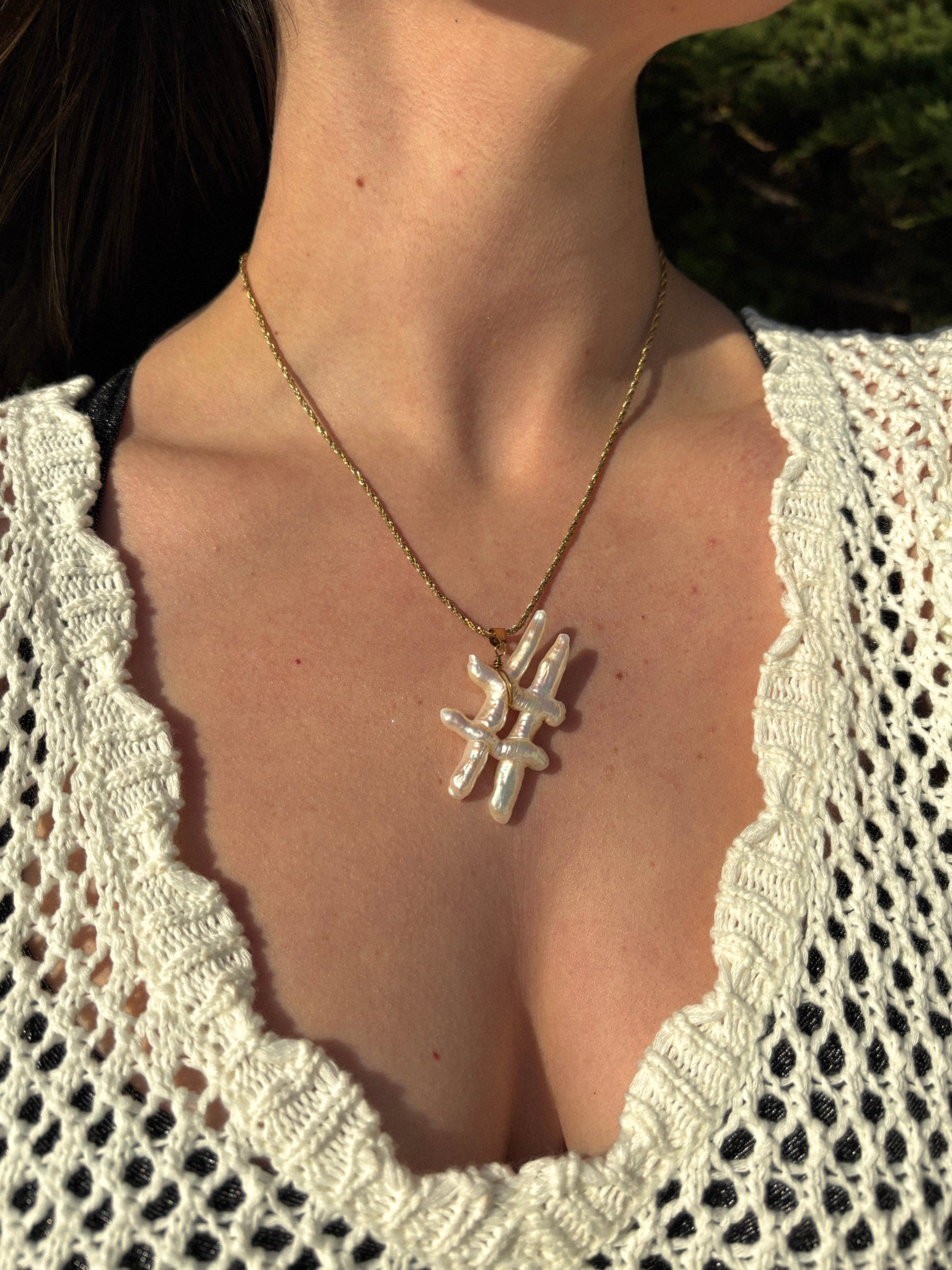 Eliza Pearl Necklace