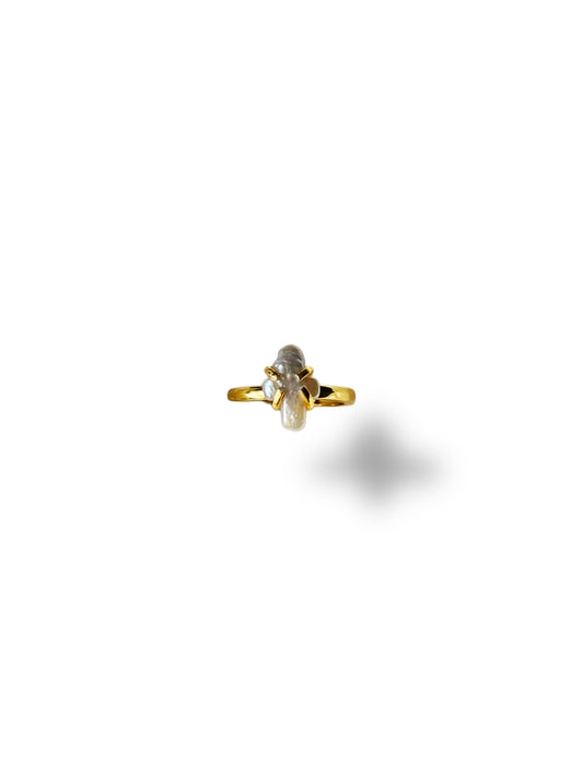 Pearl Cross Ring