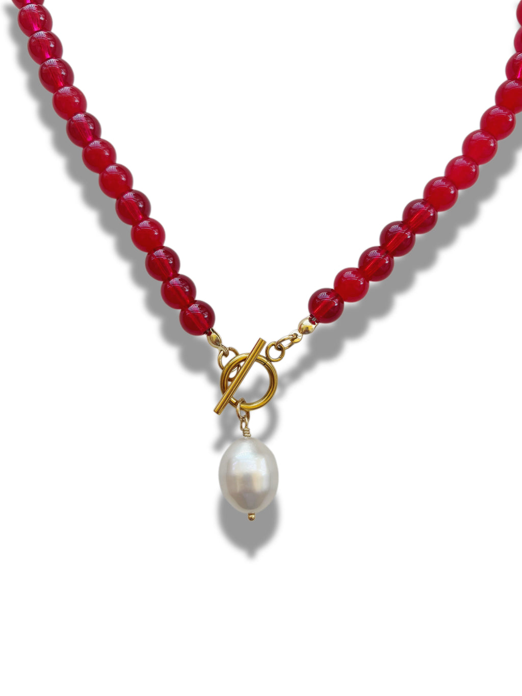 Pomegranate Pearl Necklace