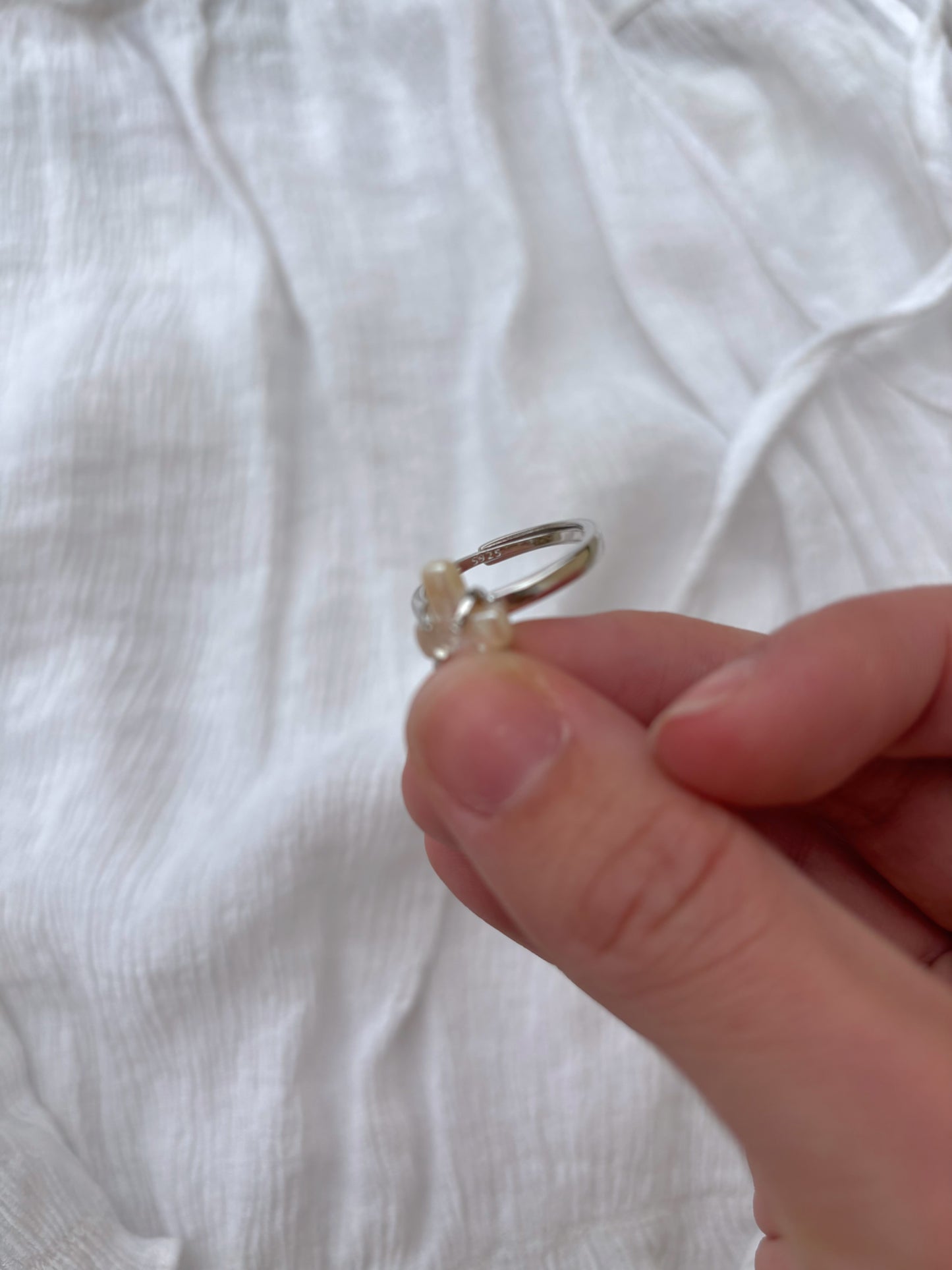 Pearl Cross Ring