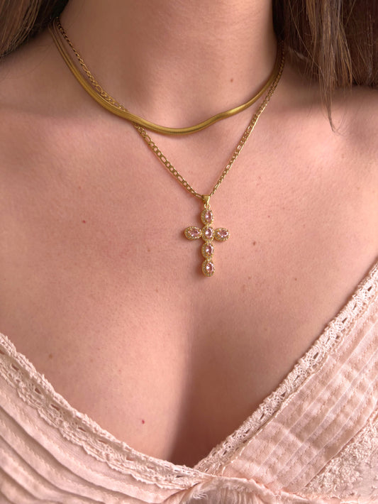 Rosalina Cross Necklace