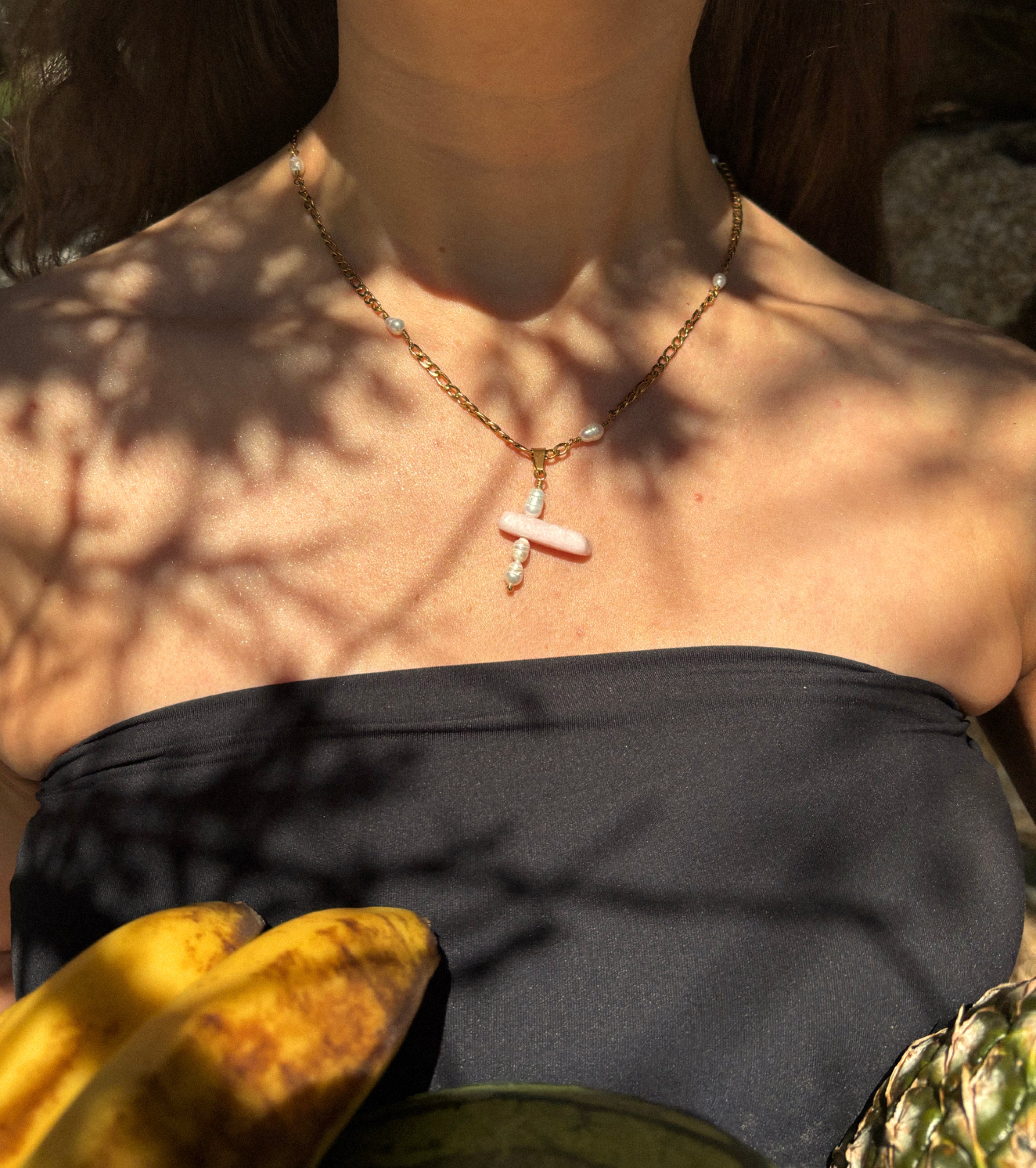 Sugared Citrus Cross Necklace