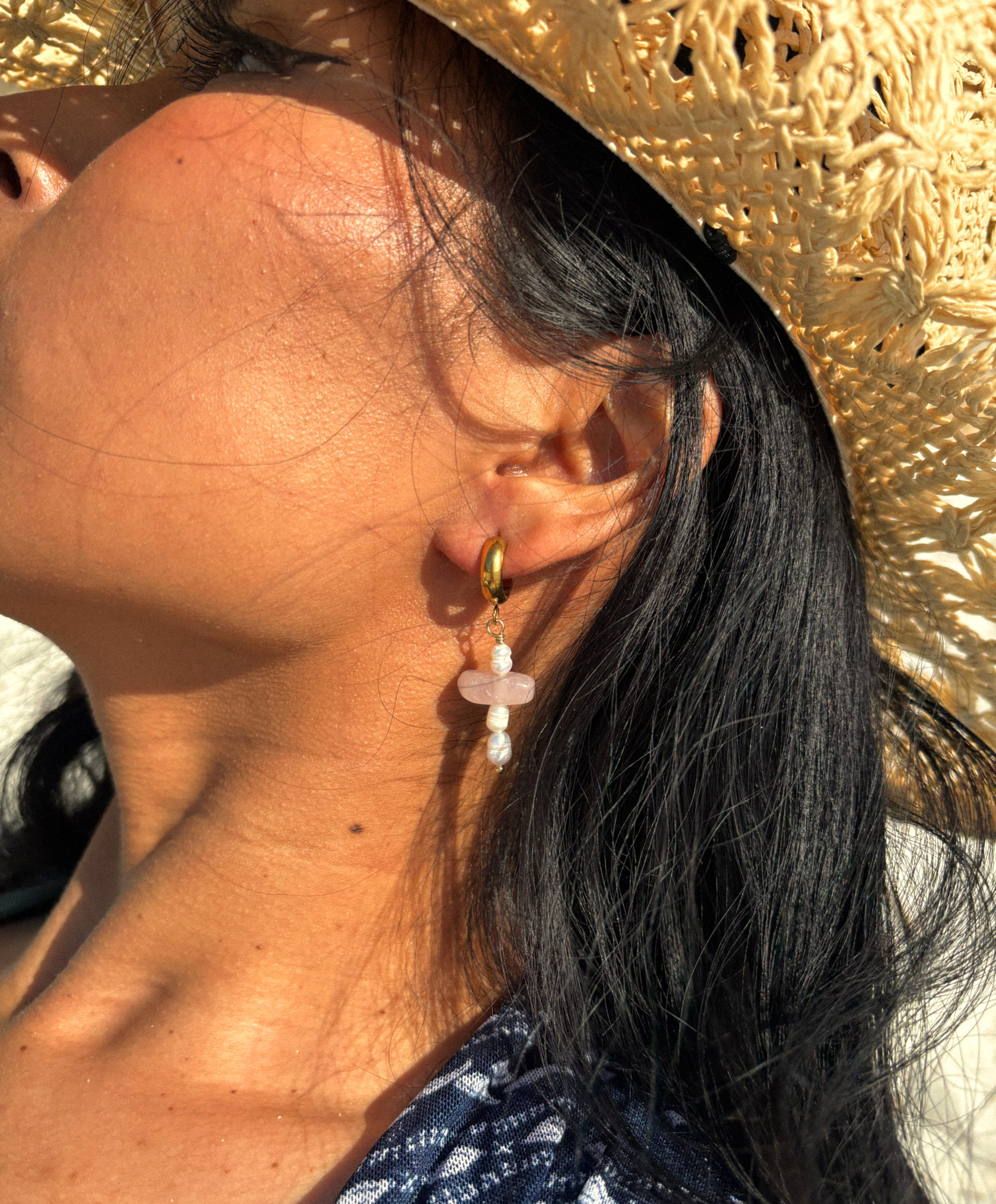 Sugared Citrus Cross Earrings
