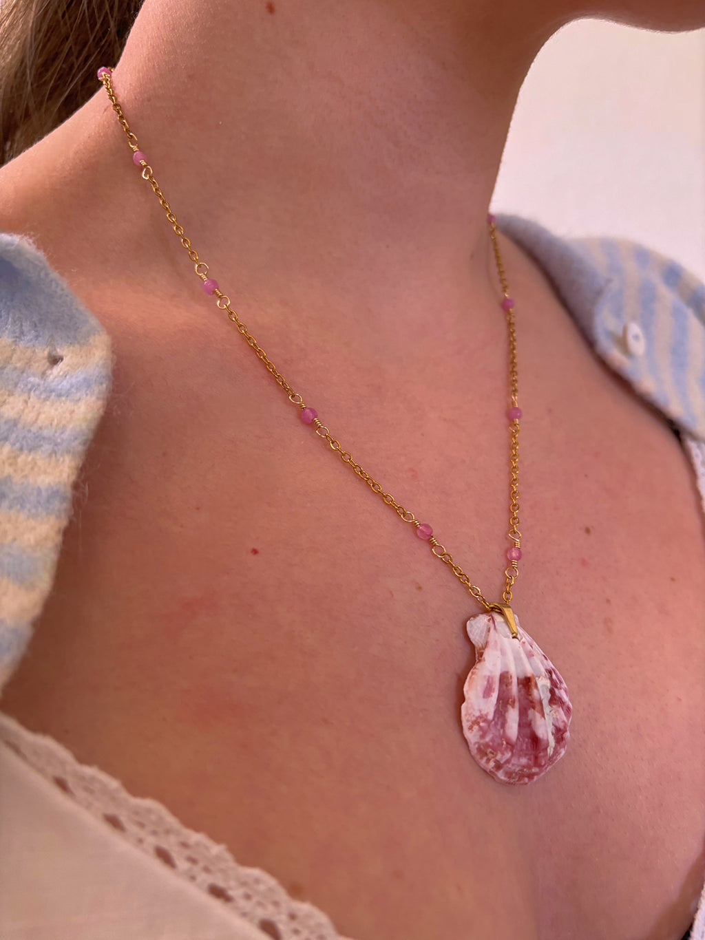 Pink Paradise Shell Necklace