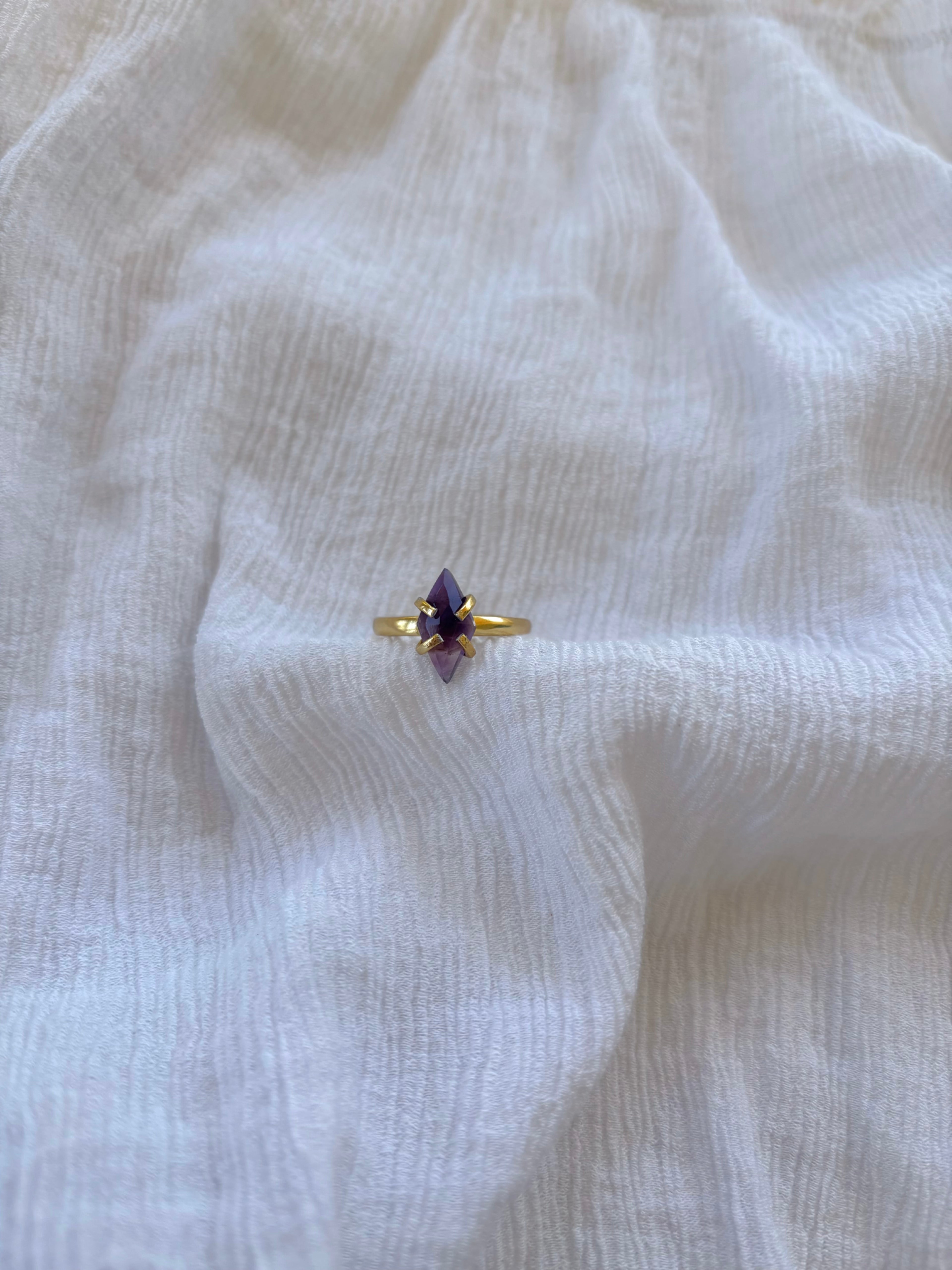 Amethyst Marquise Ring