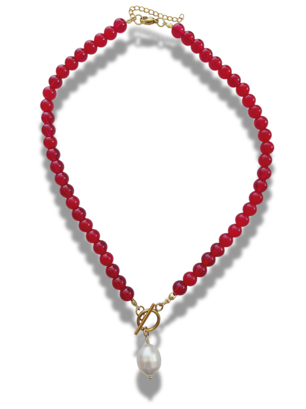 Pomegranate Pearl Necklace