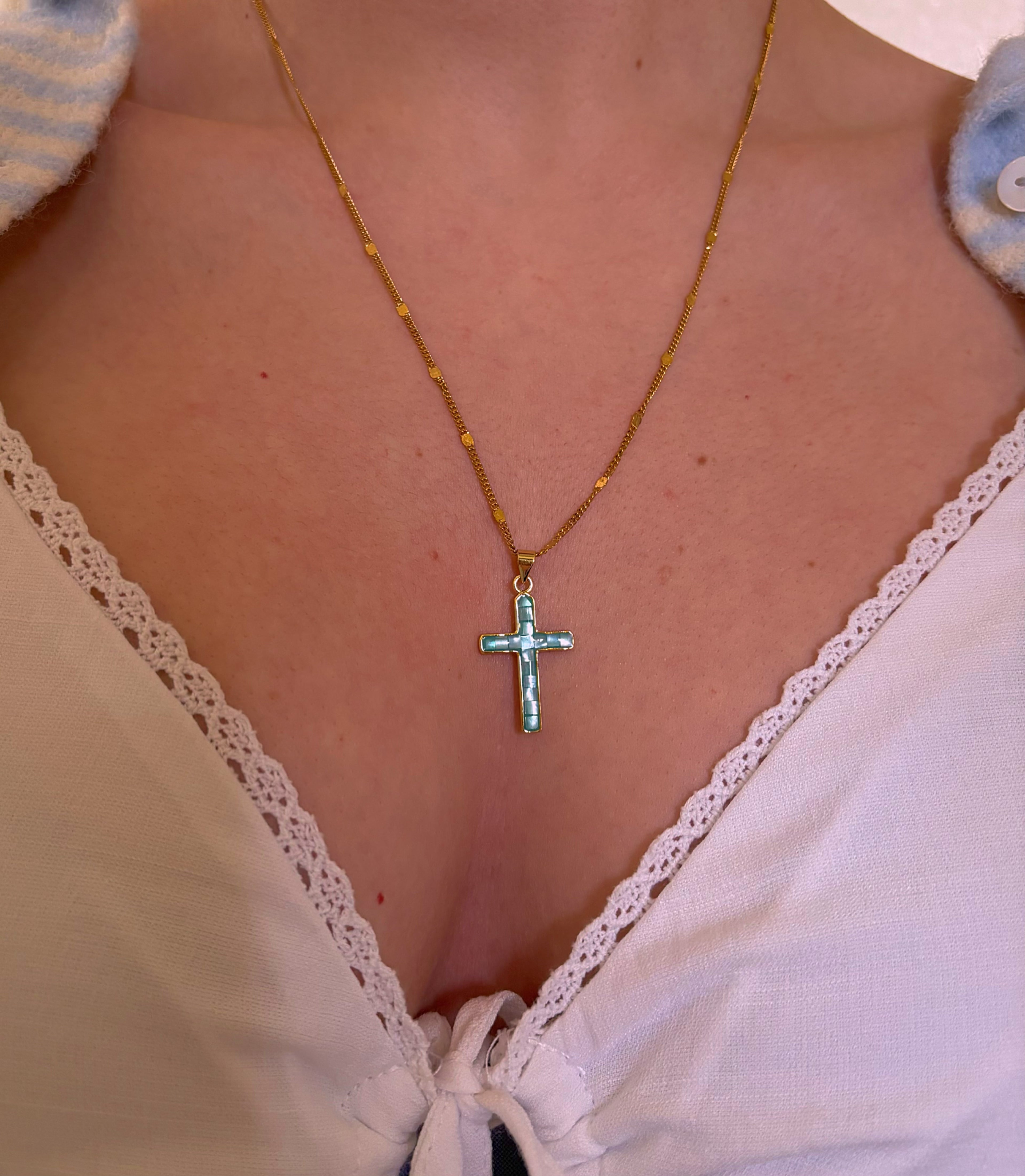 PRE ORDER Marcelina Cross Necklace