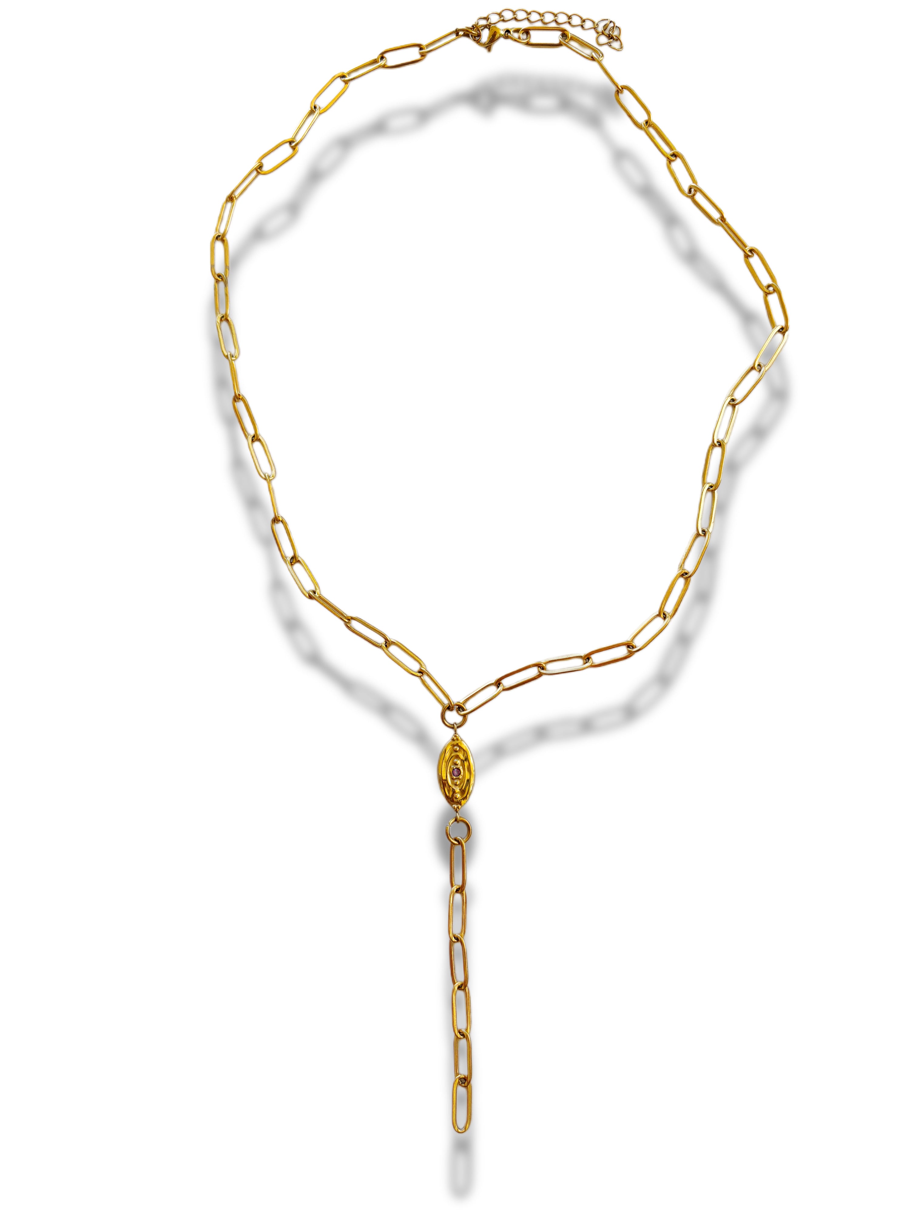 Sun-Kissed Lariat Necklace