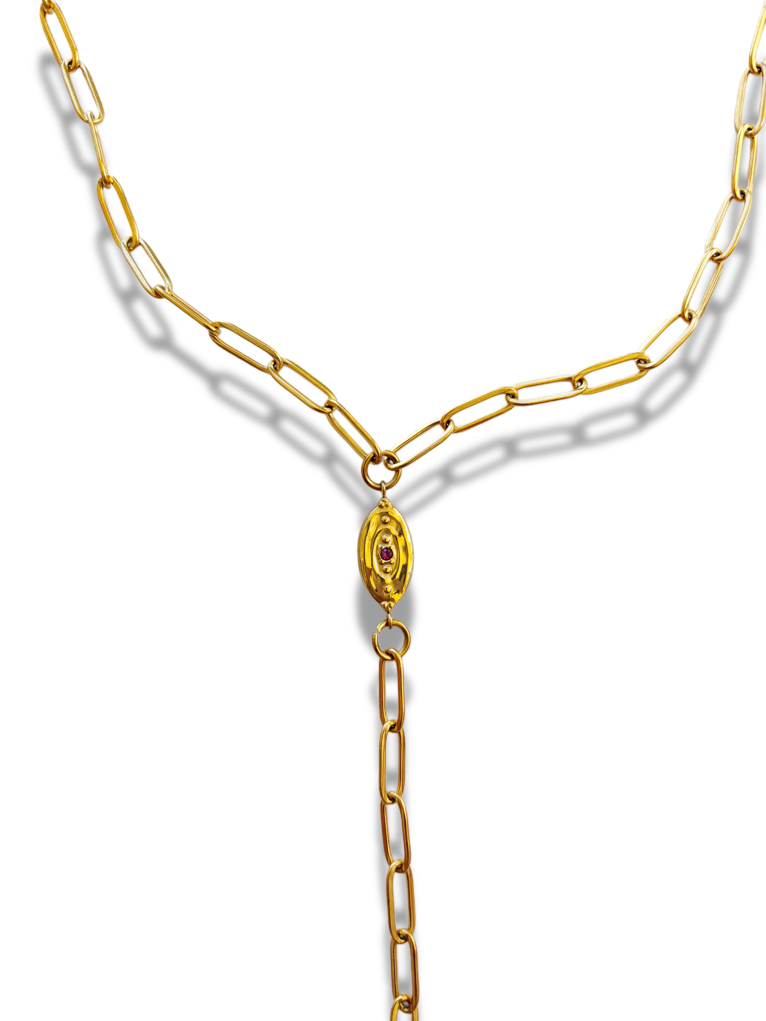 Sun-Kissed Lariat Necklace