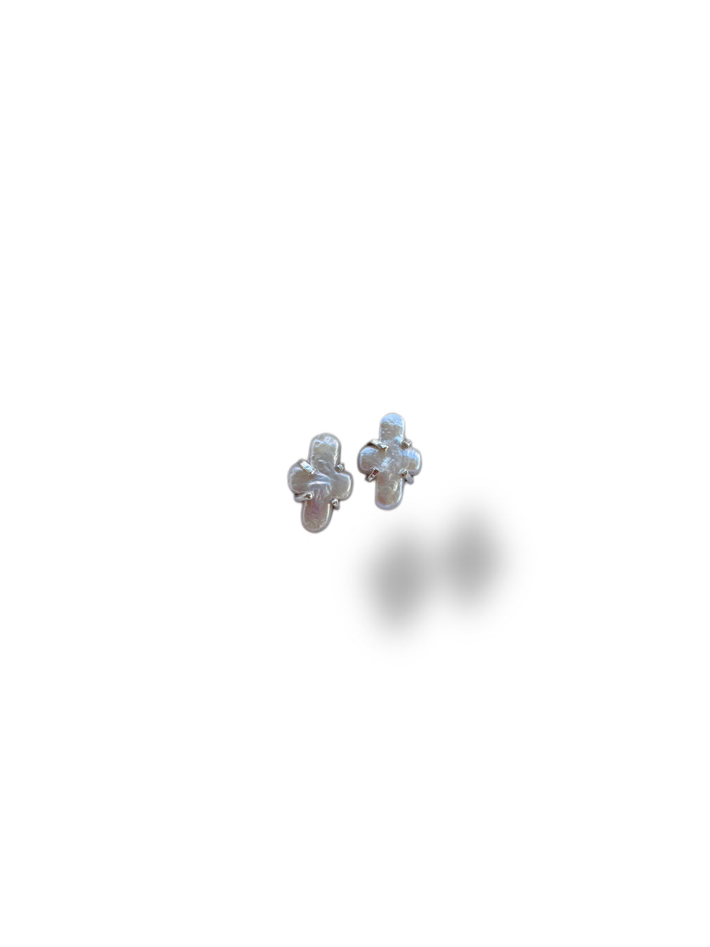 Pearl Cross Studs