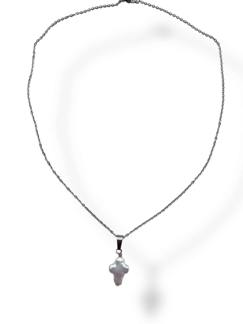 Pearl Cross Necklace