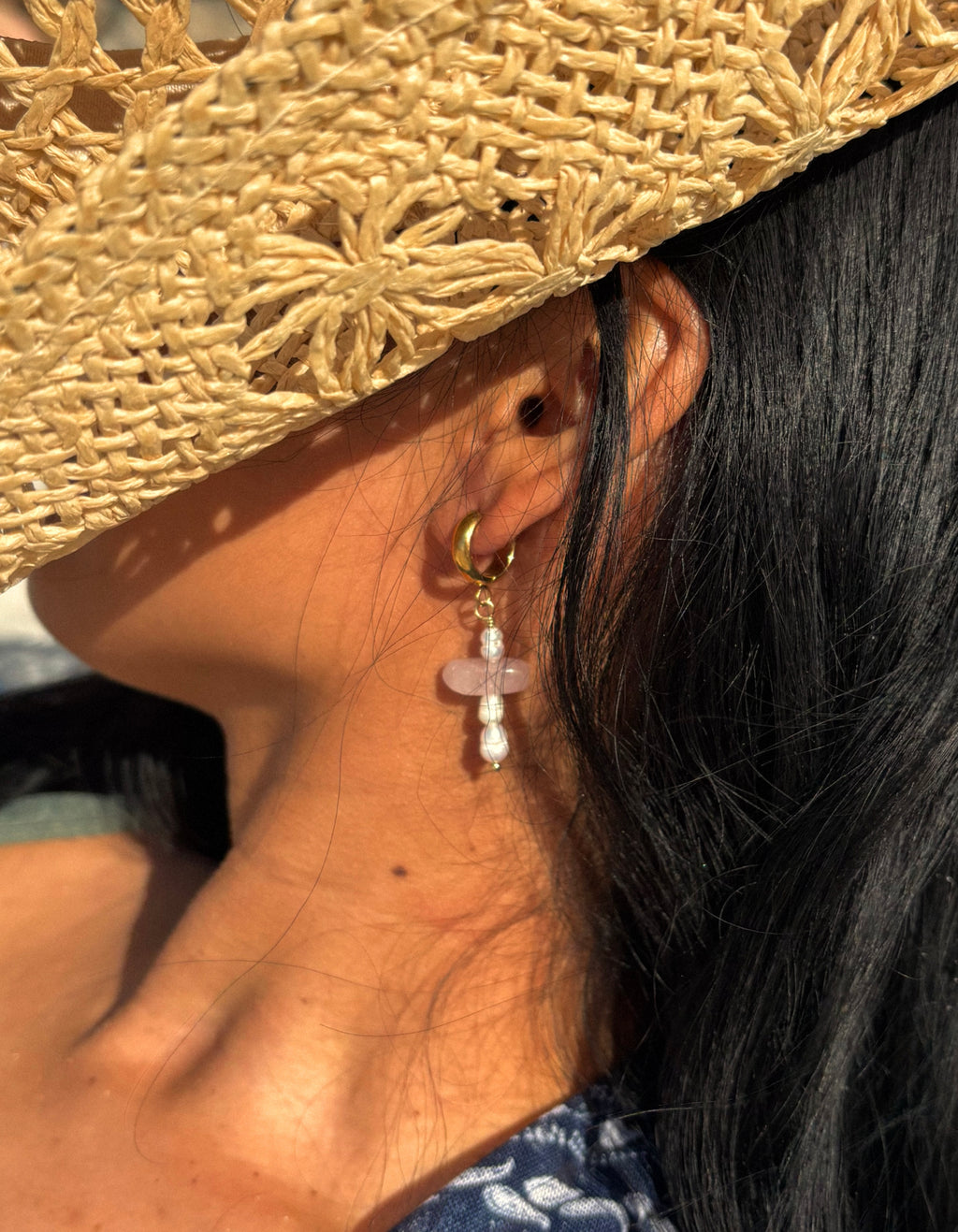 Sugared Citrus Cross Earrings