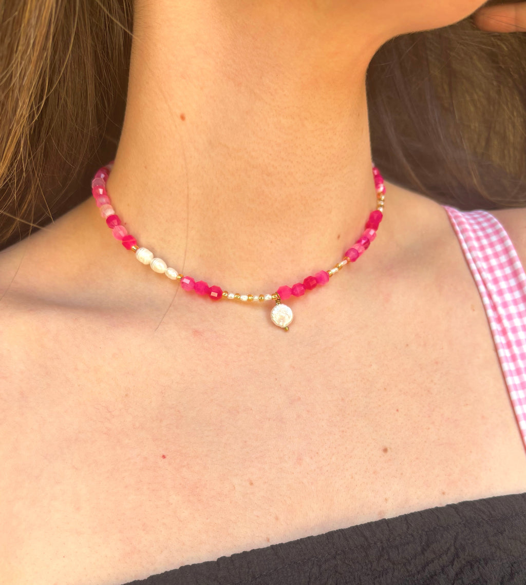 Hibiscus Haze Necklace