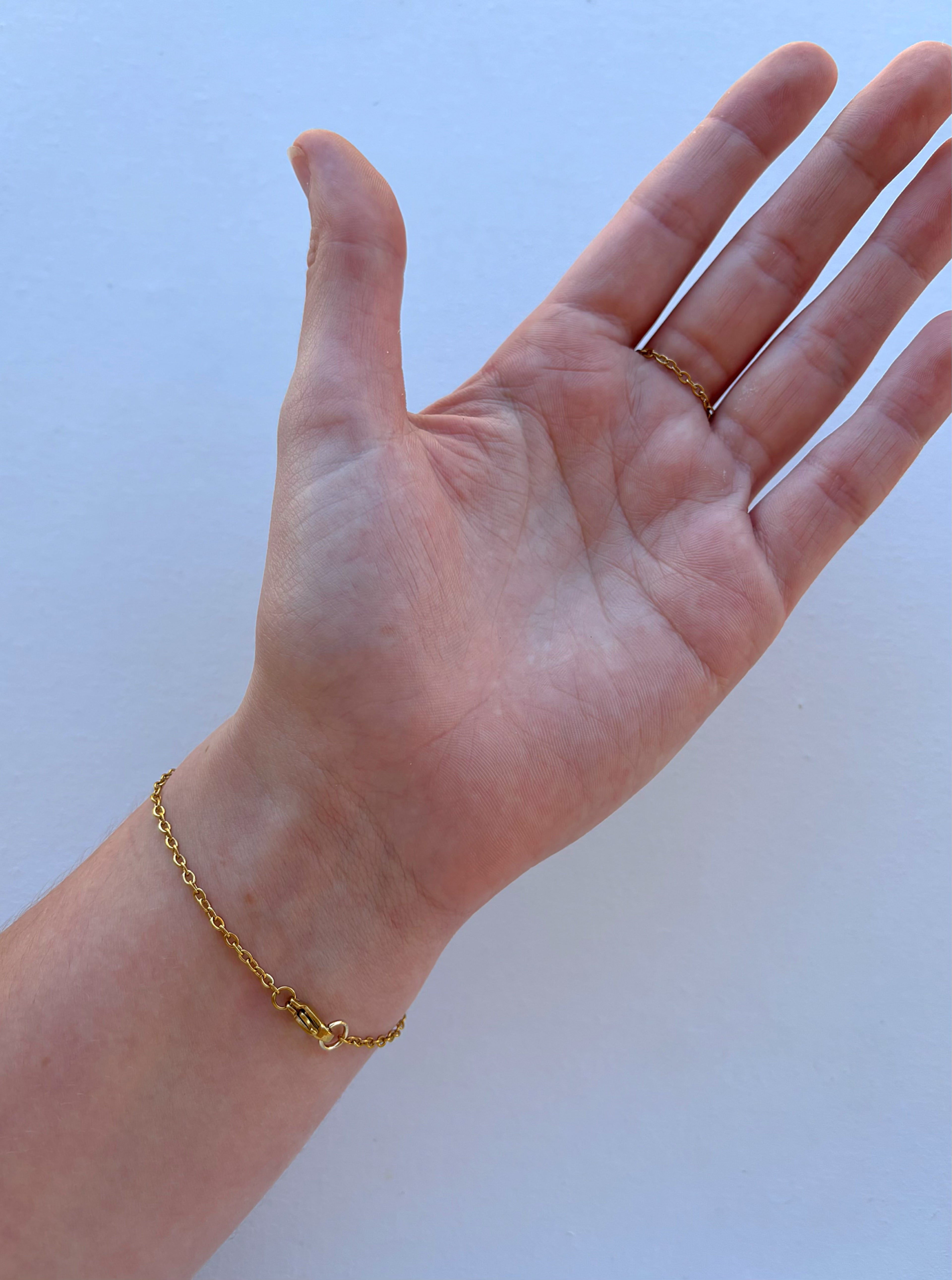 Pearl Cross Hand Chain