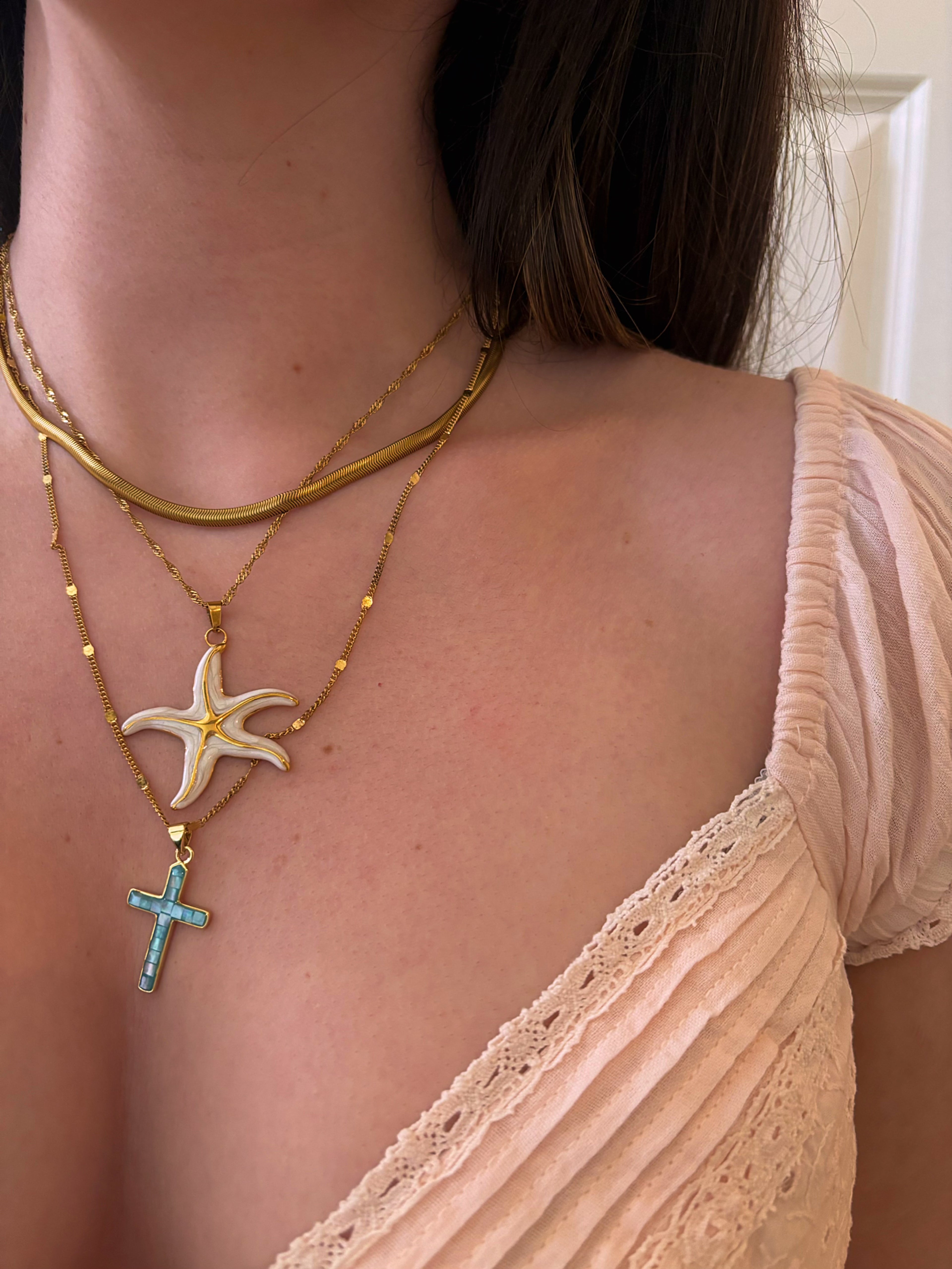 PRE ORDER Marcelina Cross Necklace