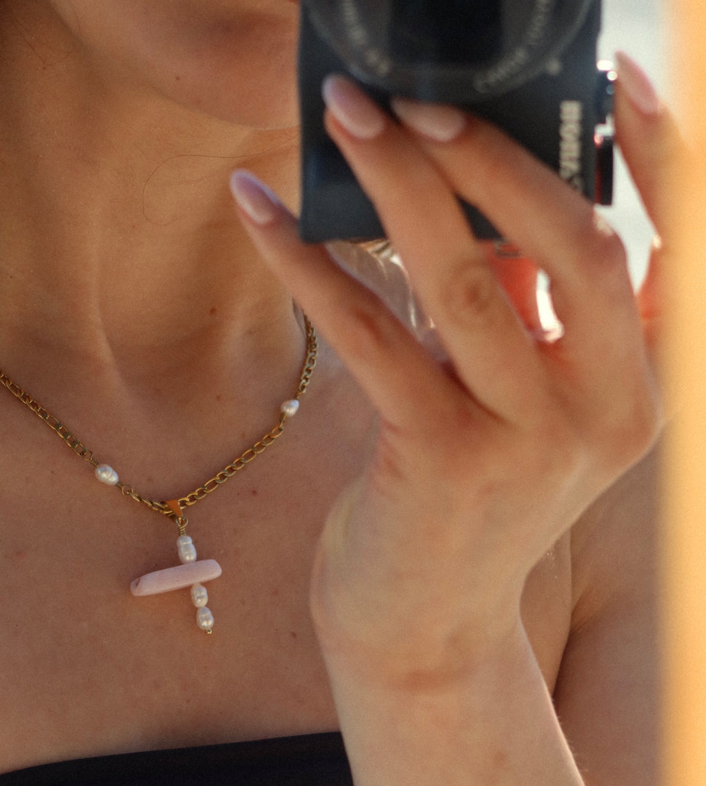 Sugared Citrus Cross Necklace