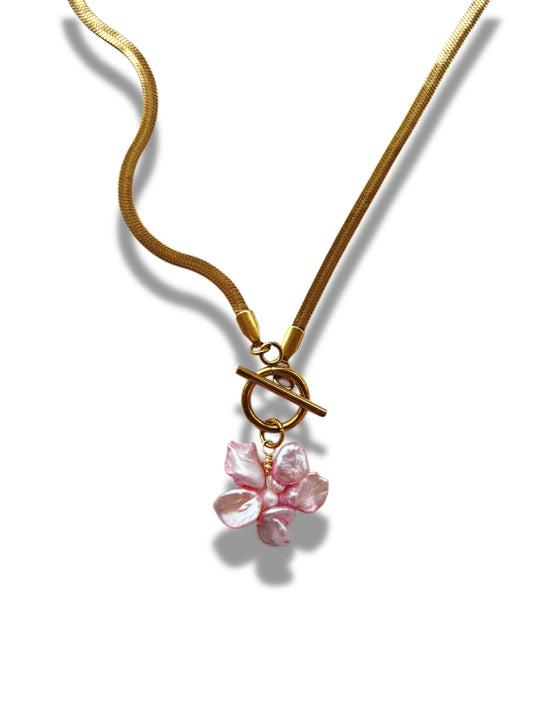 Pink Petal Necklace