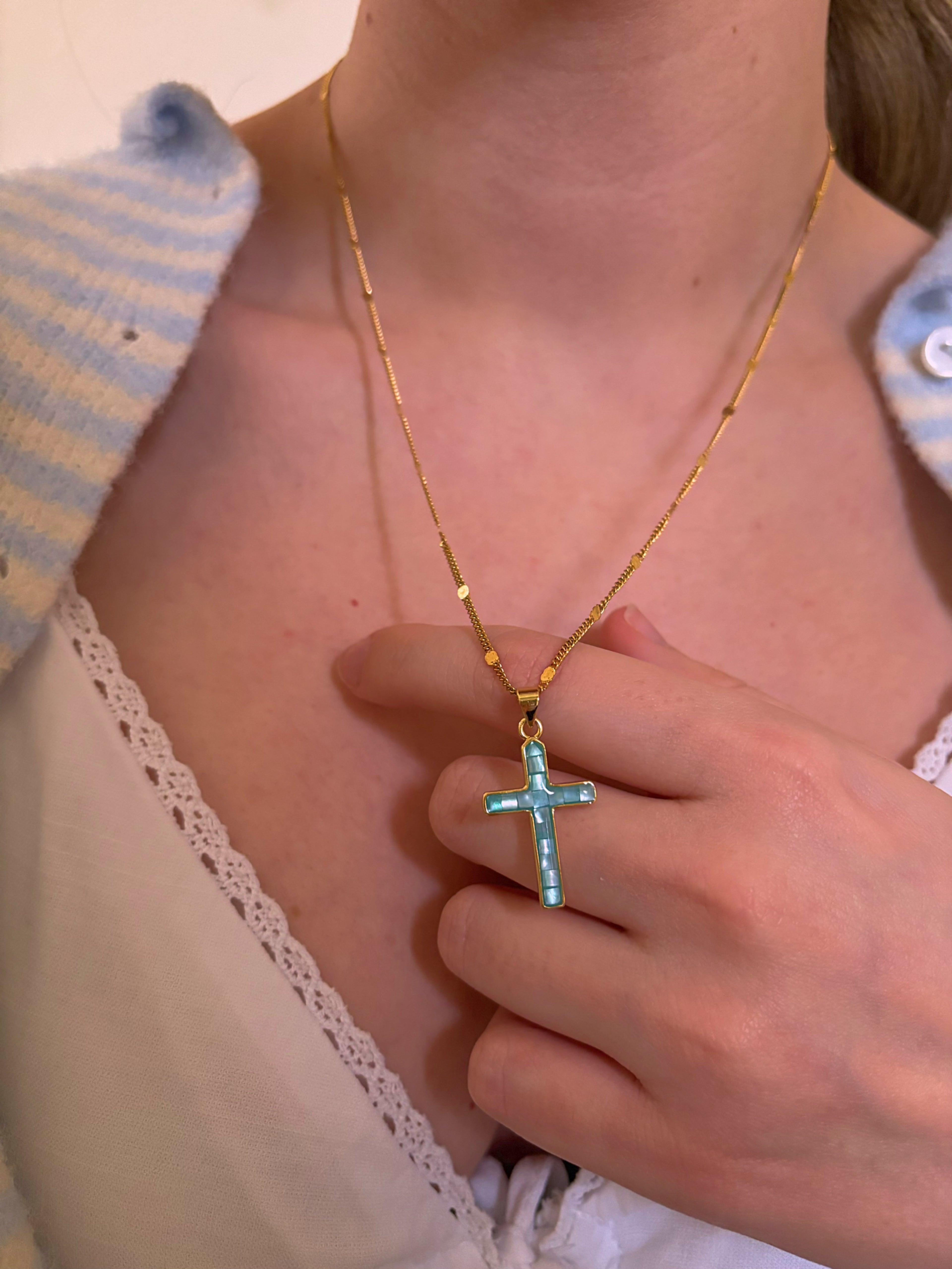 PRE ORDER Marcelina Cross Necklace
