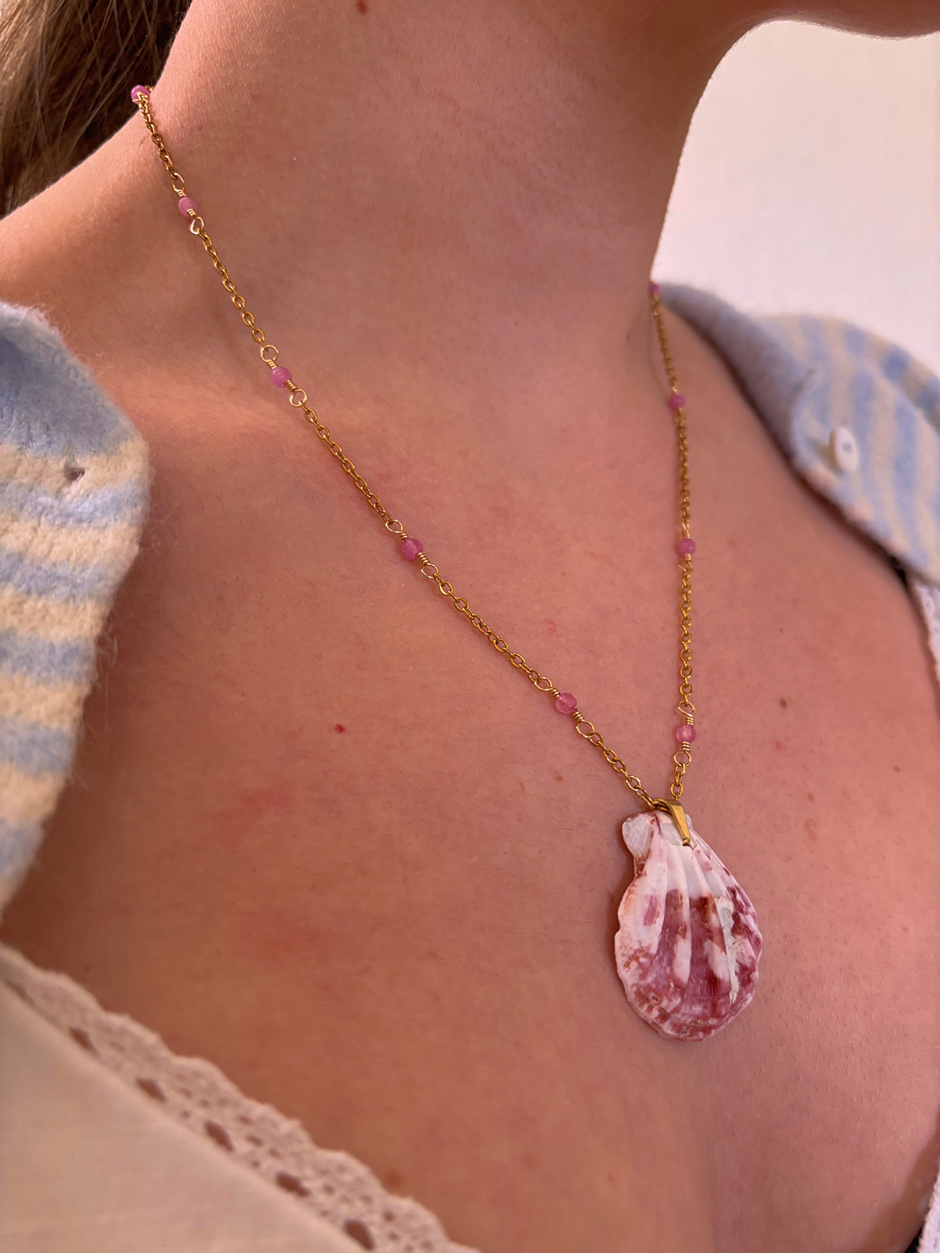 Pink Paradise Shell Necklace